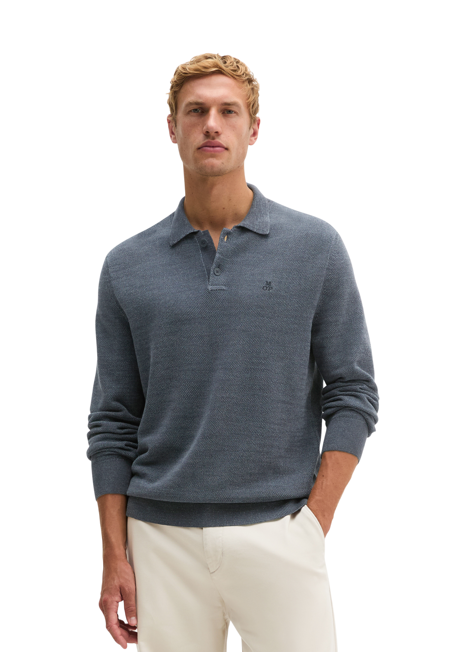 Polo en maille, coupe classique en pur coton bio, MARC O'POLO