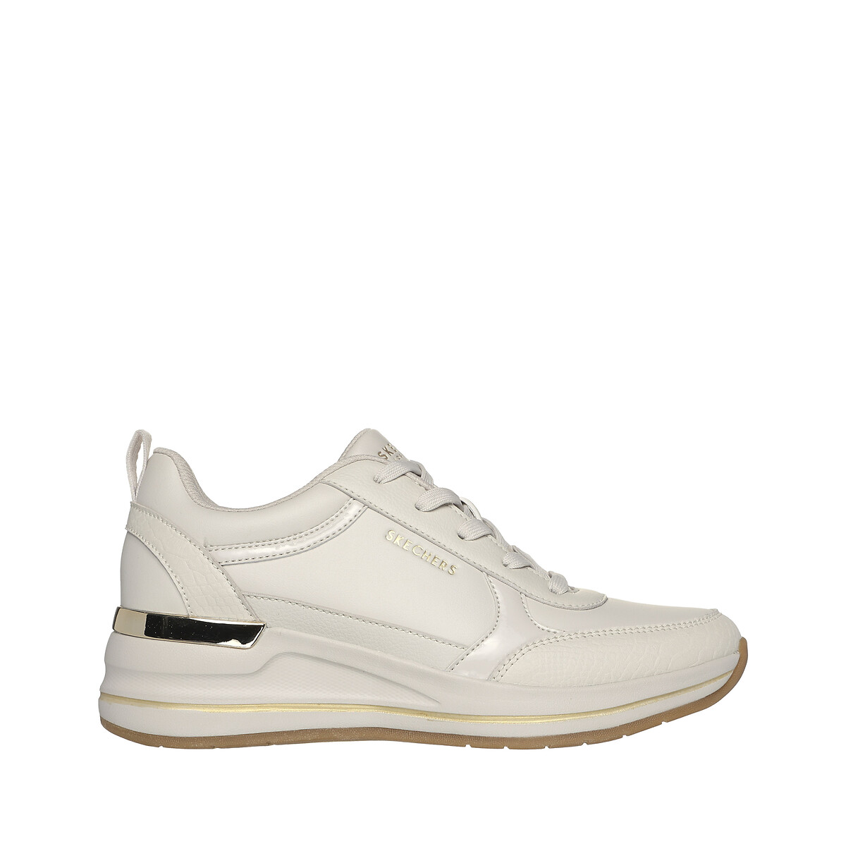 Skechers lace up sneakers plata online