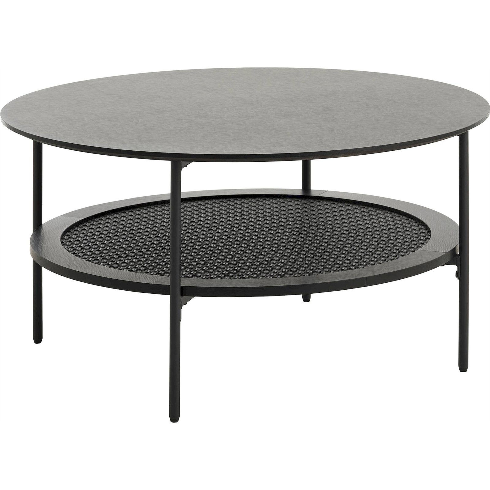 Table basse ronde avec tablette ajourée MOGEST, RECOLLECTION