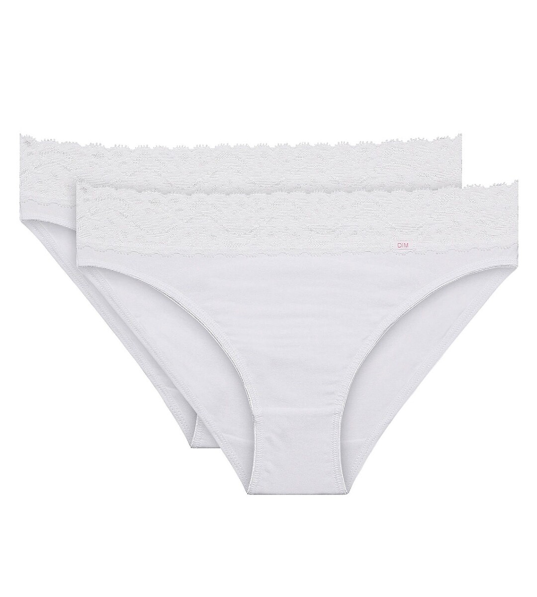 Pack of 2 Feminine Knickers in Stretch Cotton, DIM