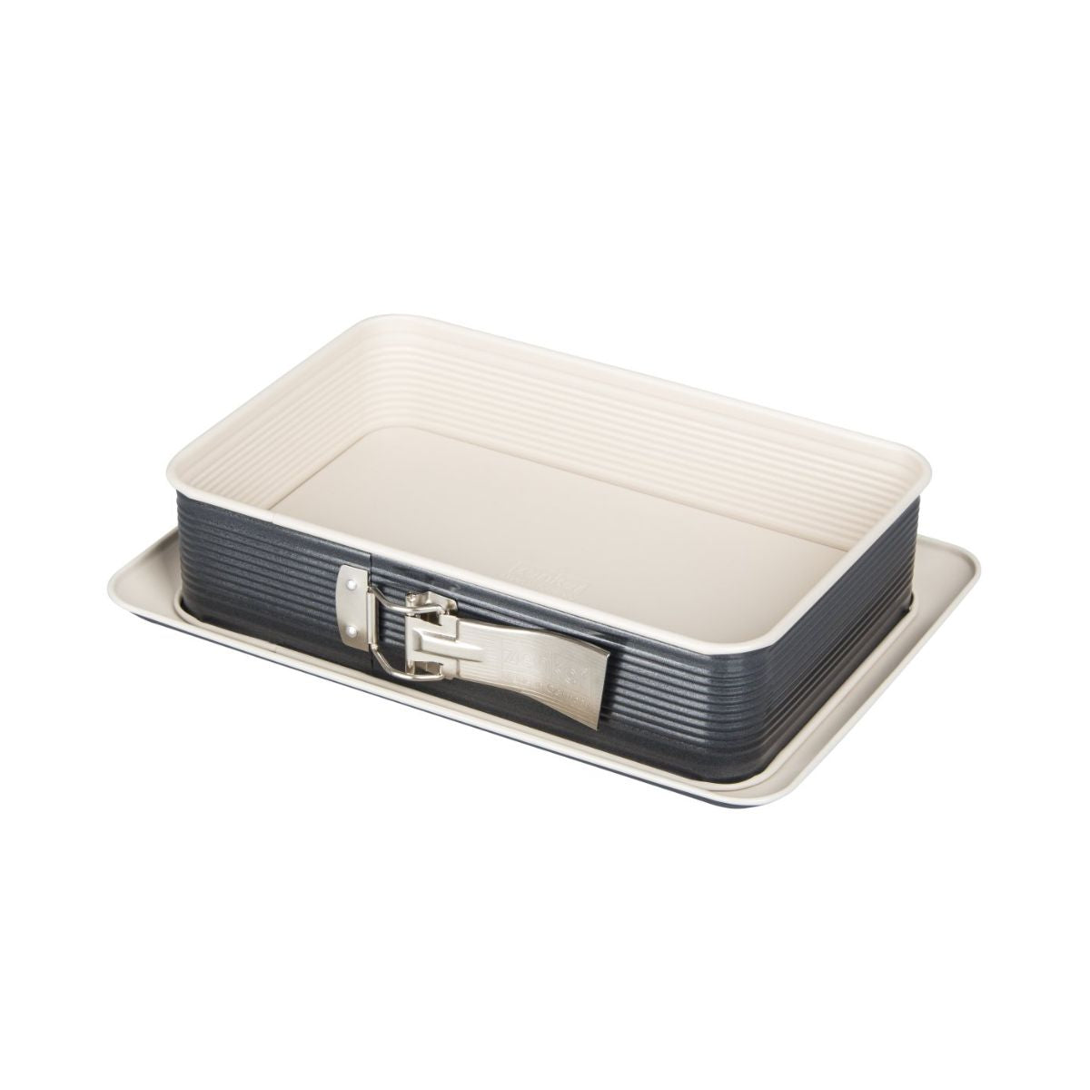 Moule à charnière rectangulaire 28 x 18 cm crème noir, ZENKER