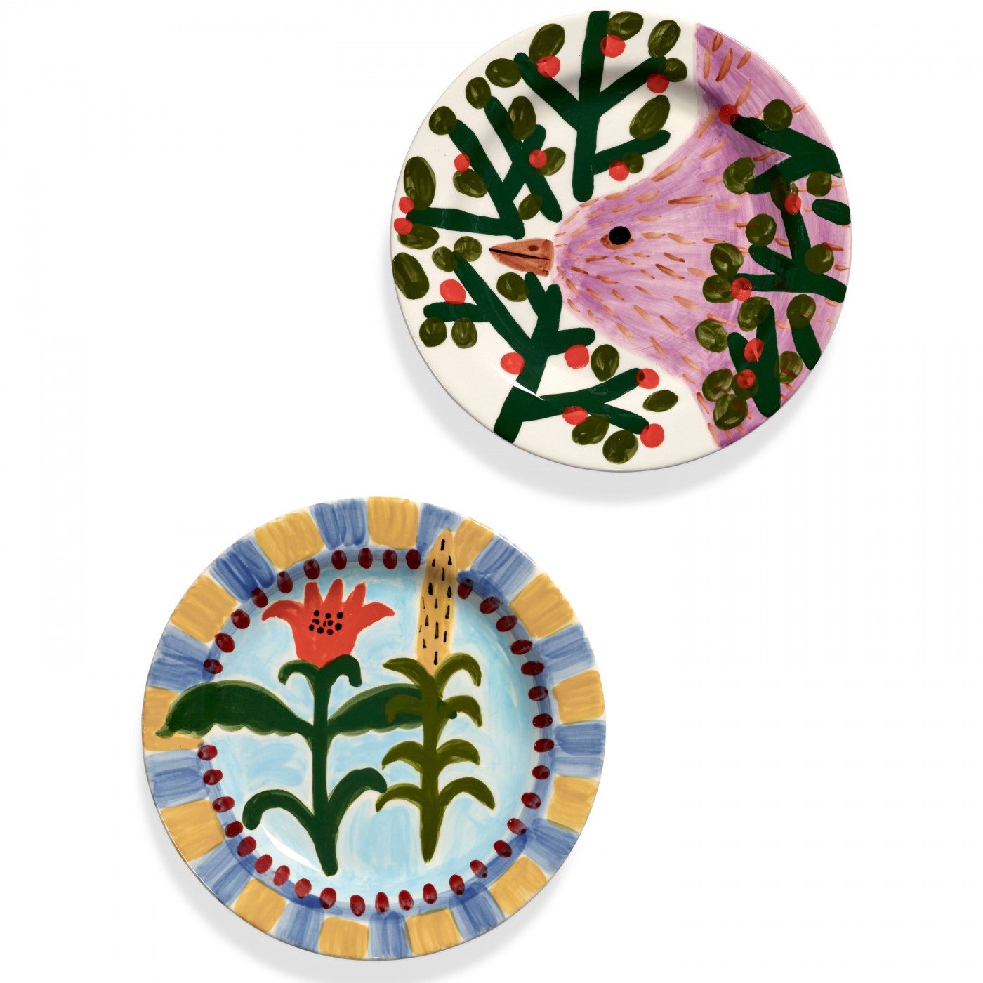 Lot de 2 assiettes Jane January, SERAX