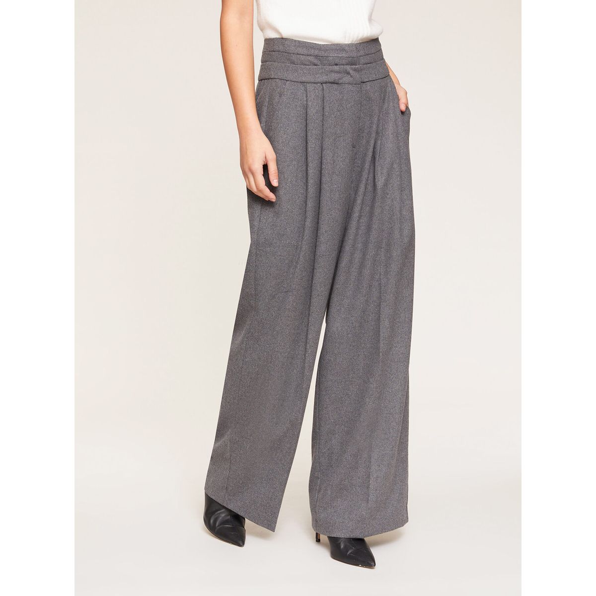 Pantalon flanelle online femme