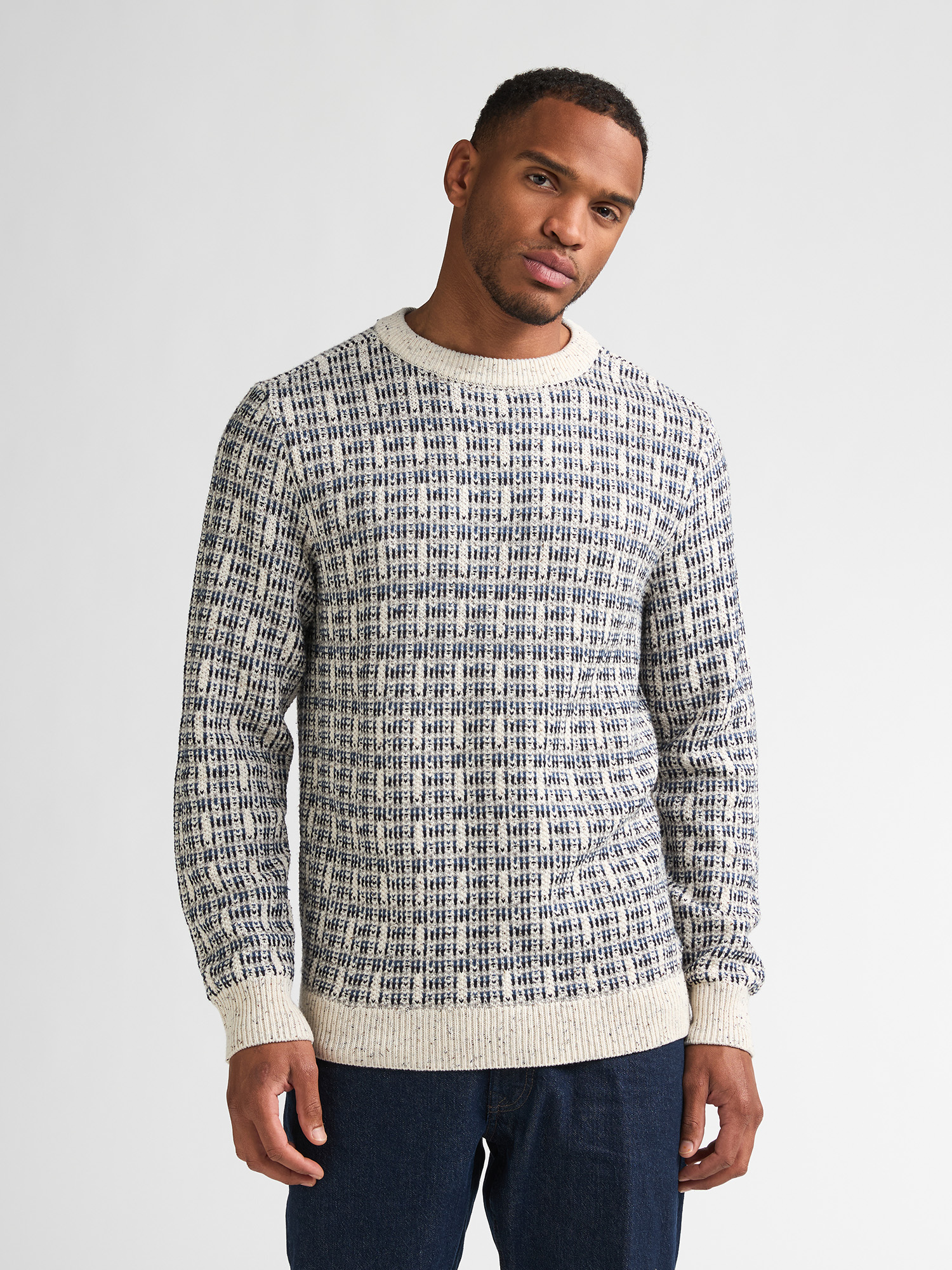 Pull col rond à motif géométrique irongate, PETROL INDUSTRIES