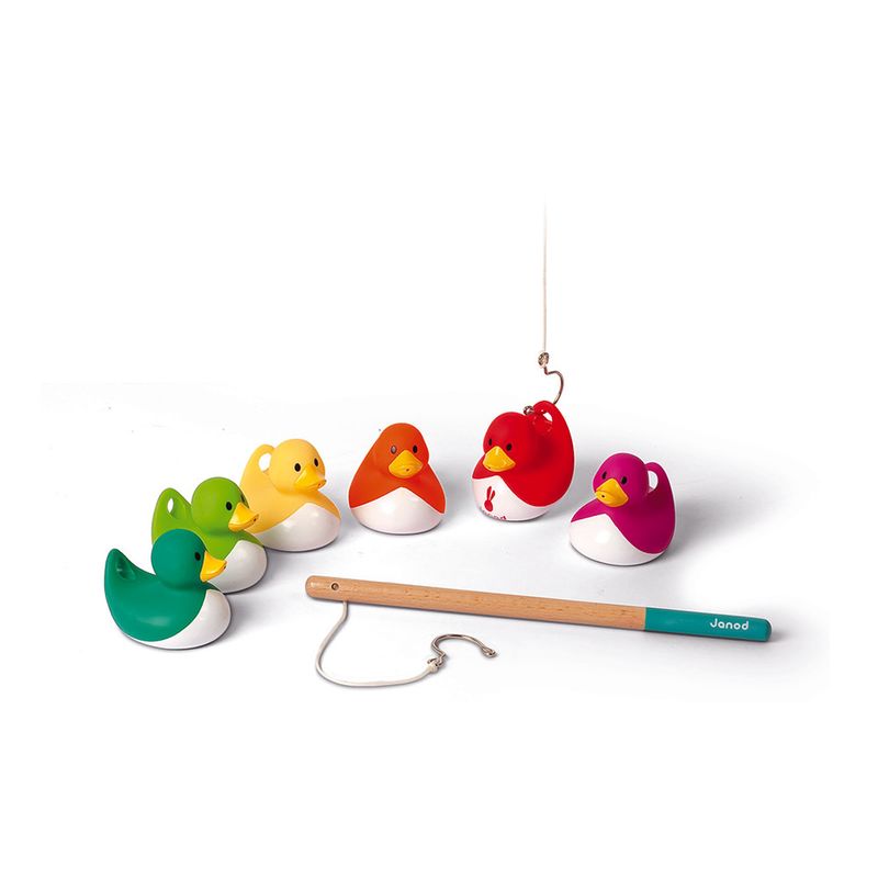 Kit De Pêche Aux Canards - Jouet De Bain - 20 Canards Jaunes En