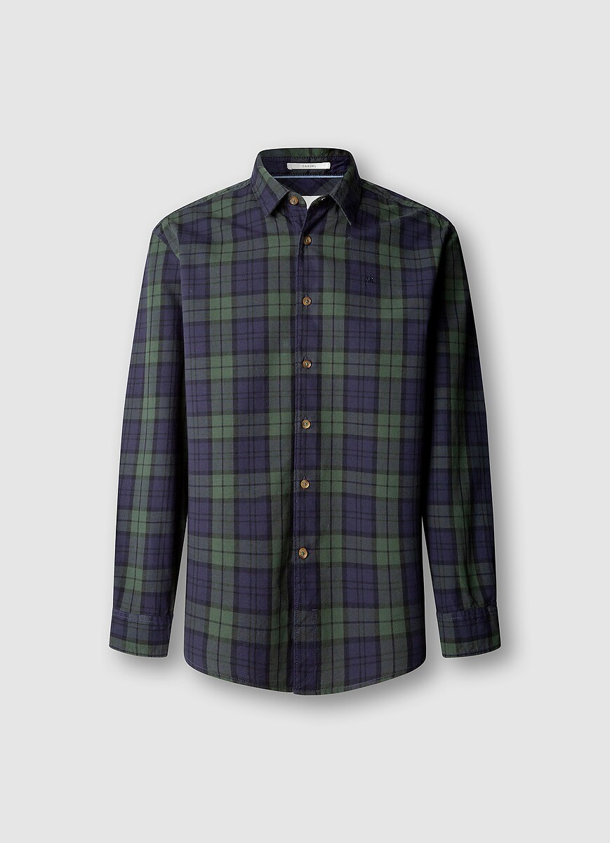 Recht geruit hemd met lange mouwen, PEPE JEANS