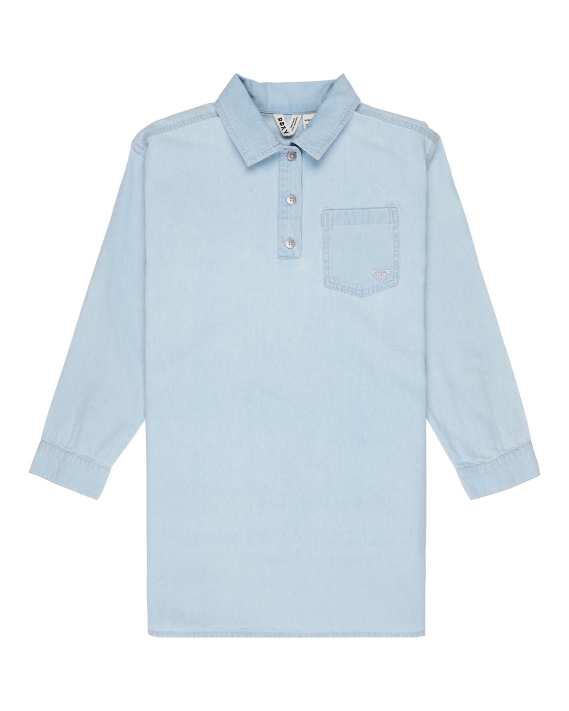Robe chemise à manches longues en jean BEACH BREAKER., ROXY