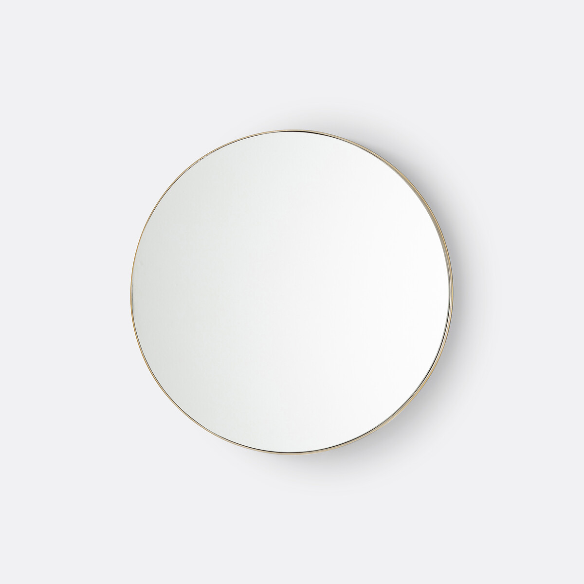 Miroir rond en métal acier Ø60 cm, Iodus