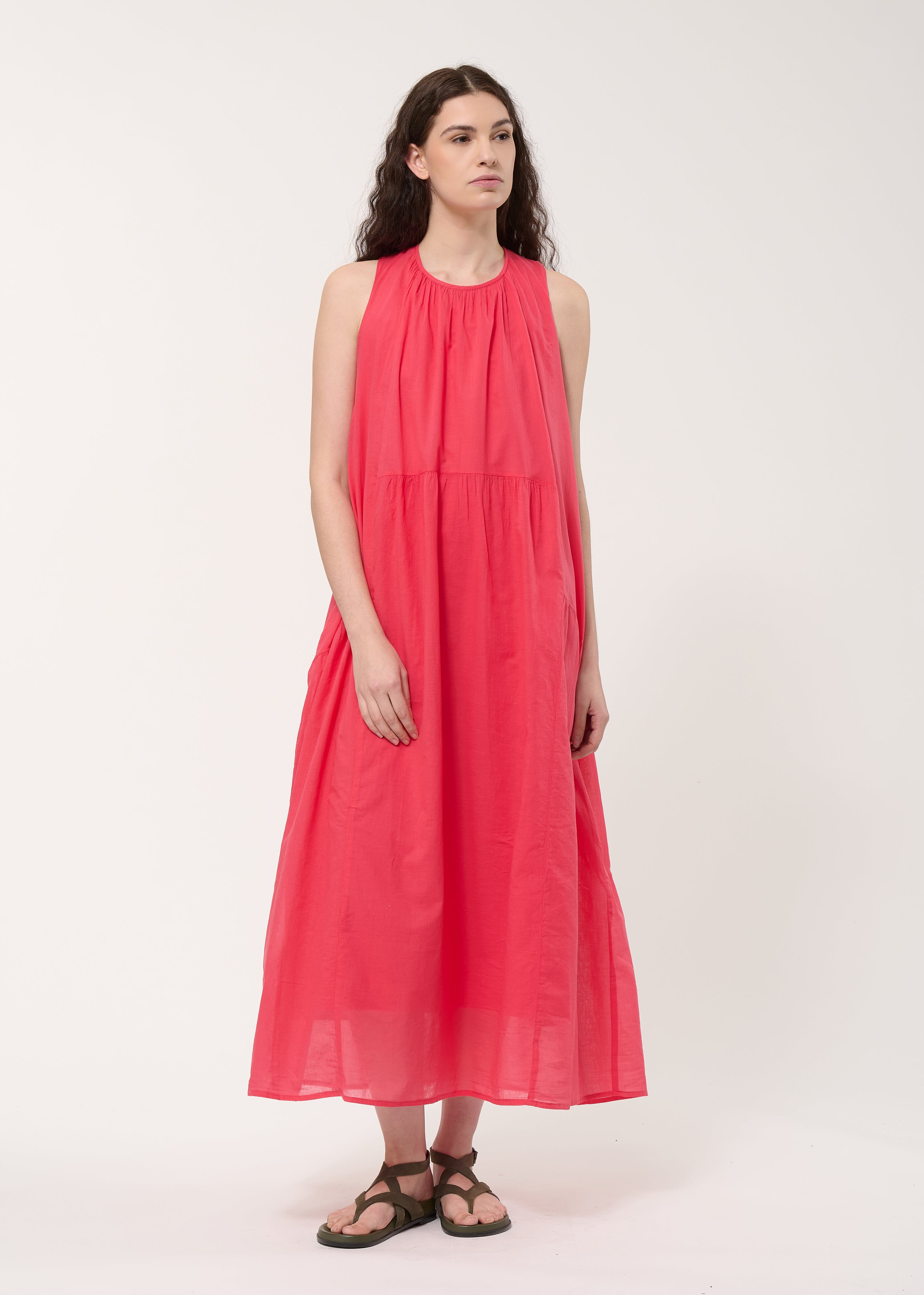Robe longue froncée, HUMILITY