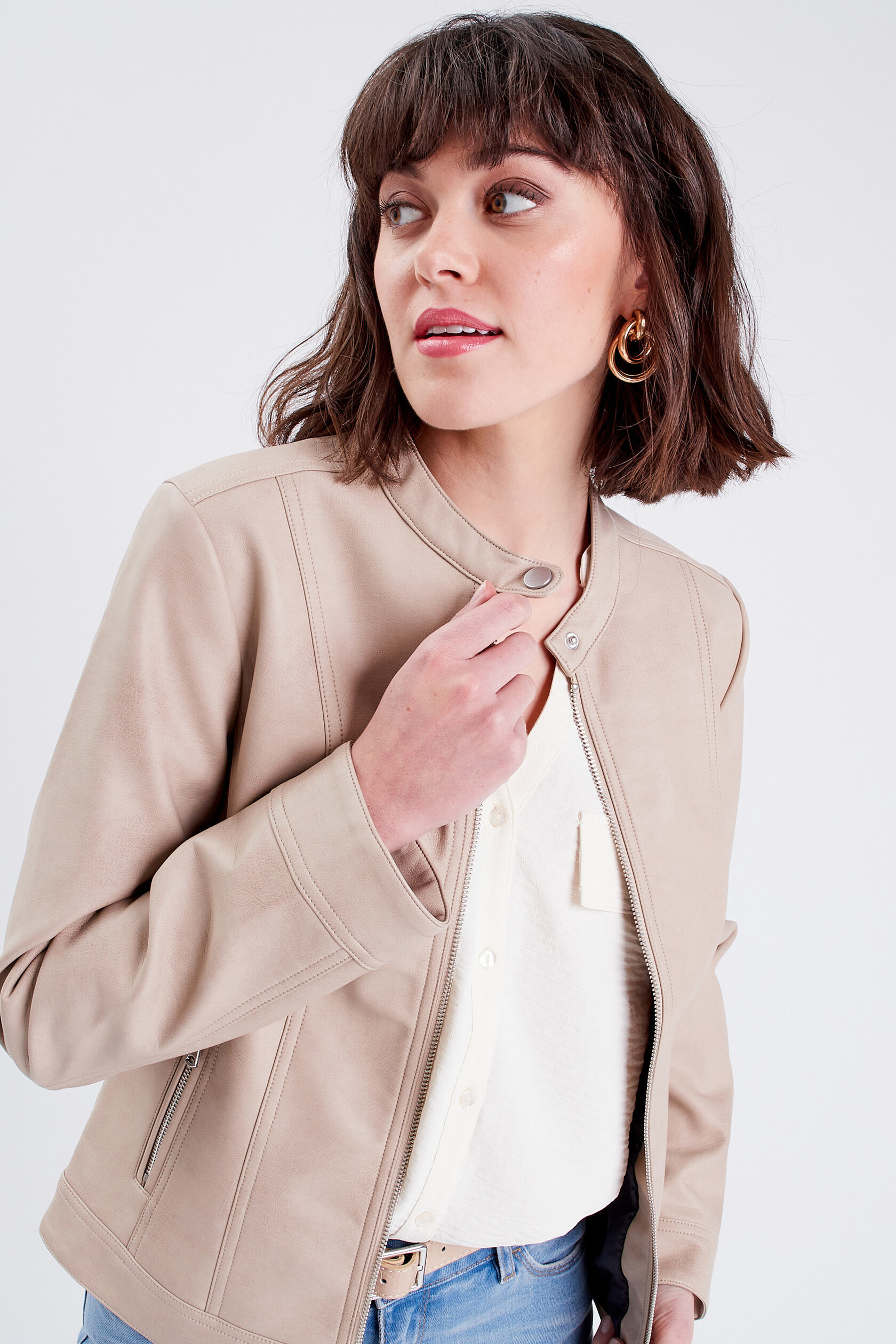 Veste droite zippée, CACHE CACHE