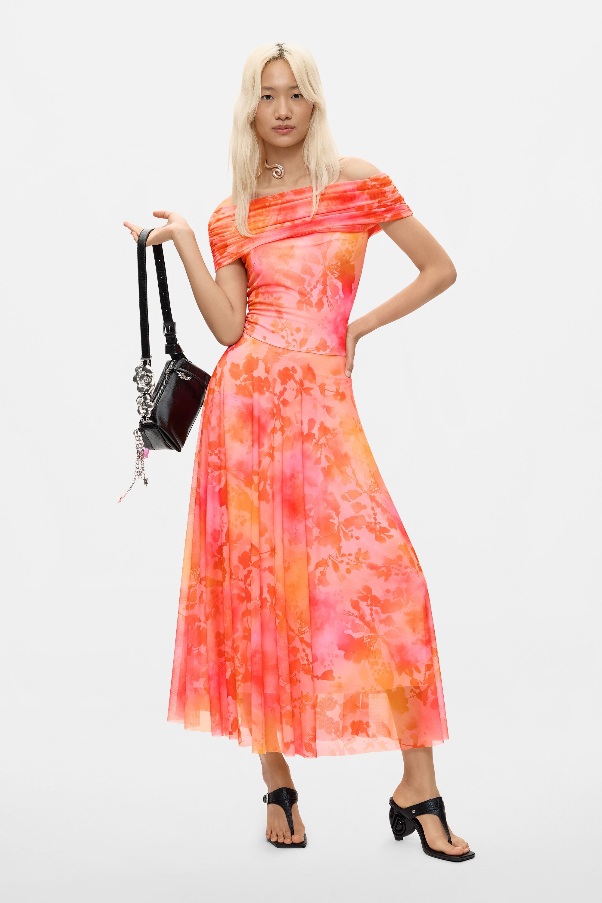 Robe longue en mesh, DESIGUAL