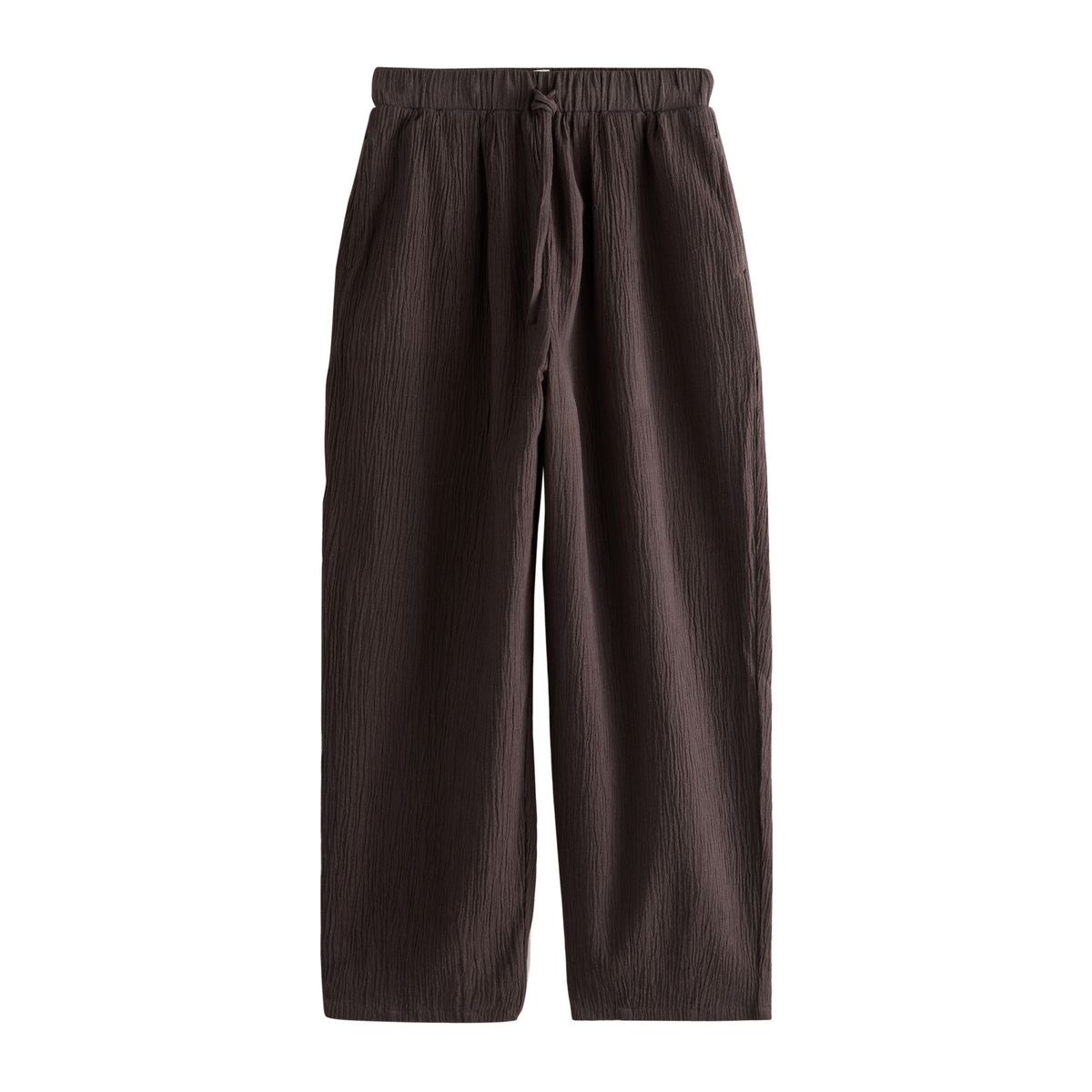 Pantalon bouffant texturé en lin mélangé, NEXT
