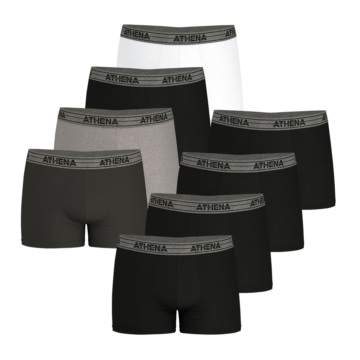Boxers, lot de 8, ecopack, ATHENA
