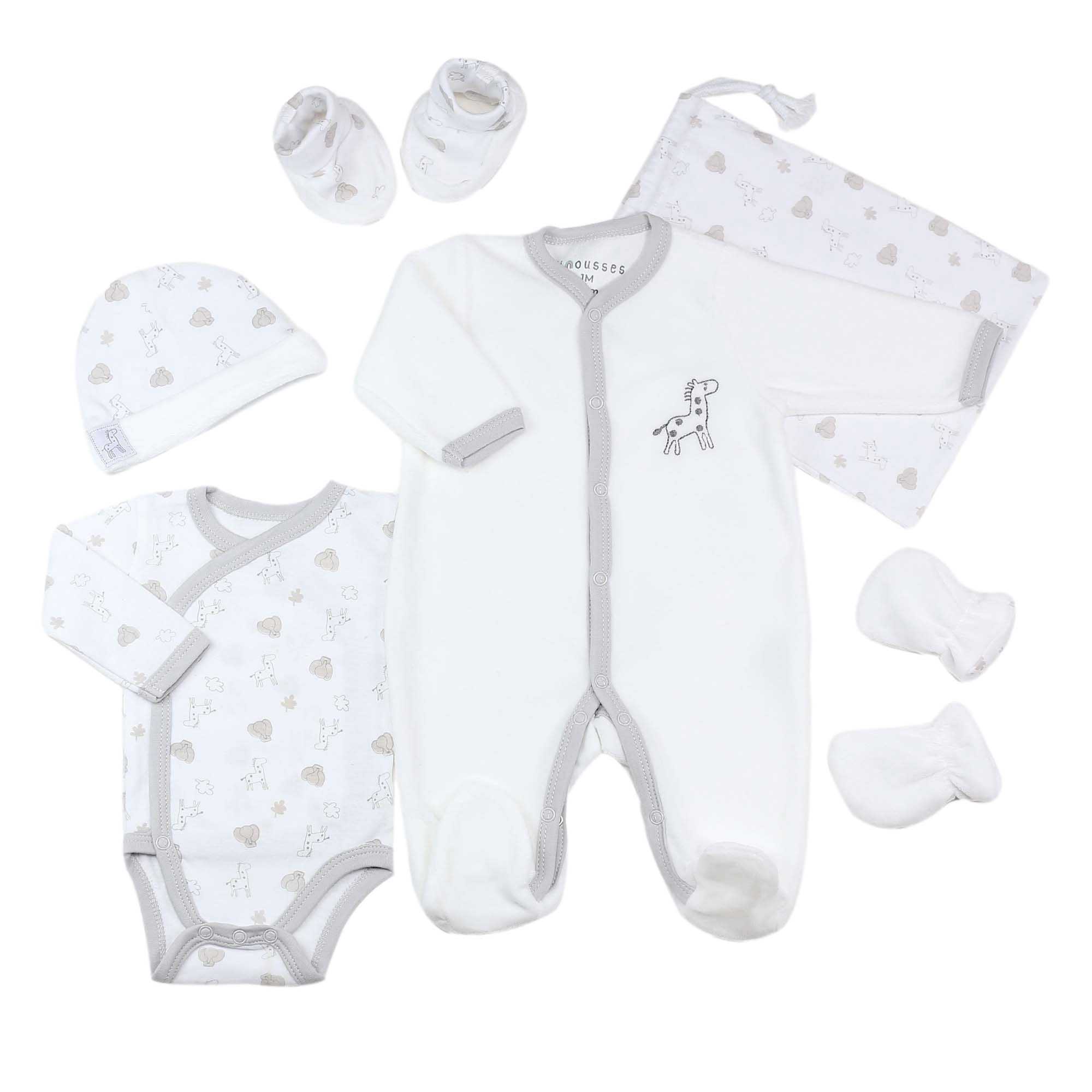 Kit naissance - OEKO-TEX® STANDARD 100 - Jungle (6 pièces), TROIS KILOS SEPT