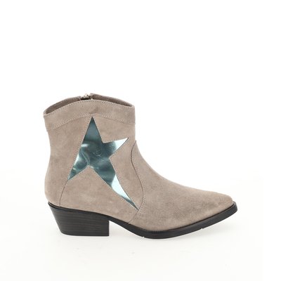 Leather Cowboy Ankle Boots MJUS