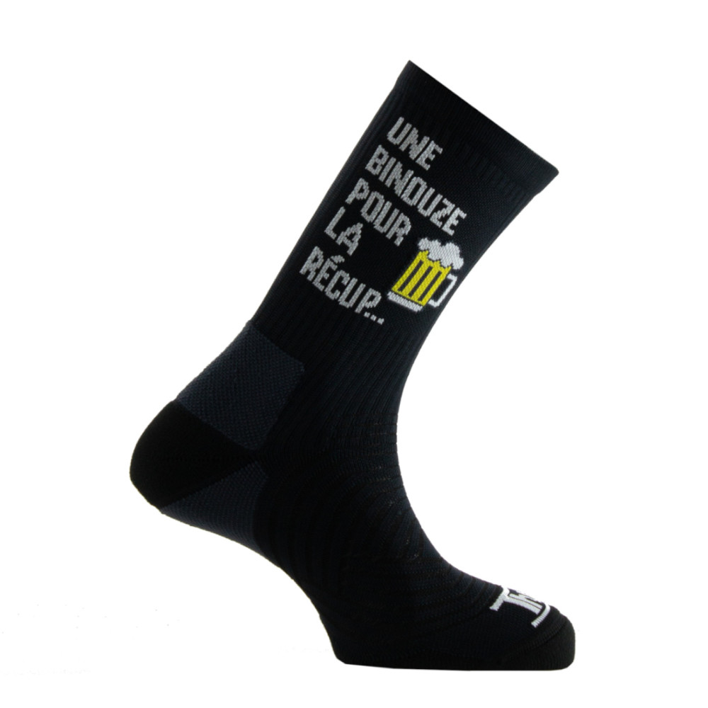 Mi-chaussettes sport run humoristique 'Une binouze pour la récup'., THYO