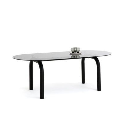 Polly Smoked Glass and Steel Table LA REDOUTE INTERIEURS