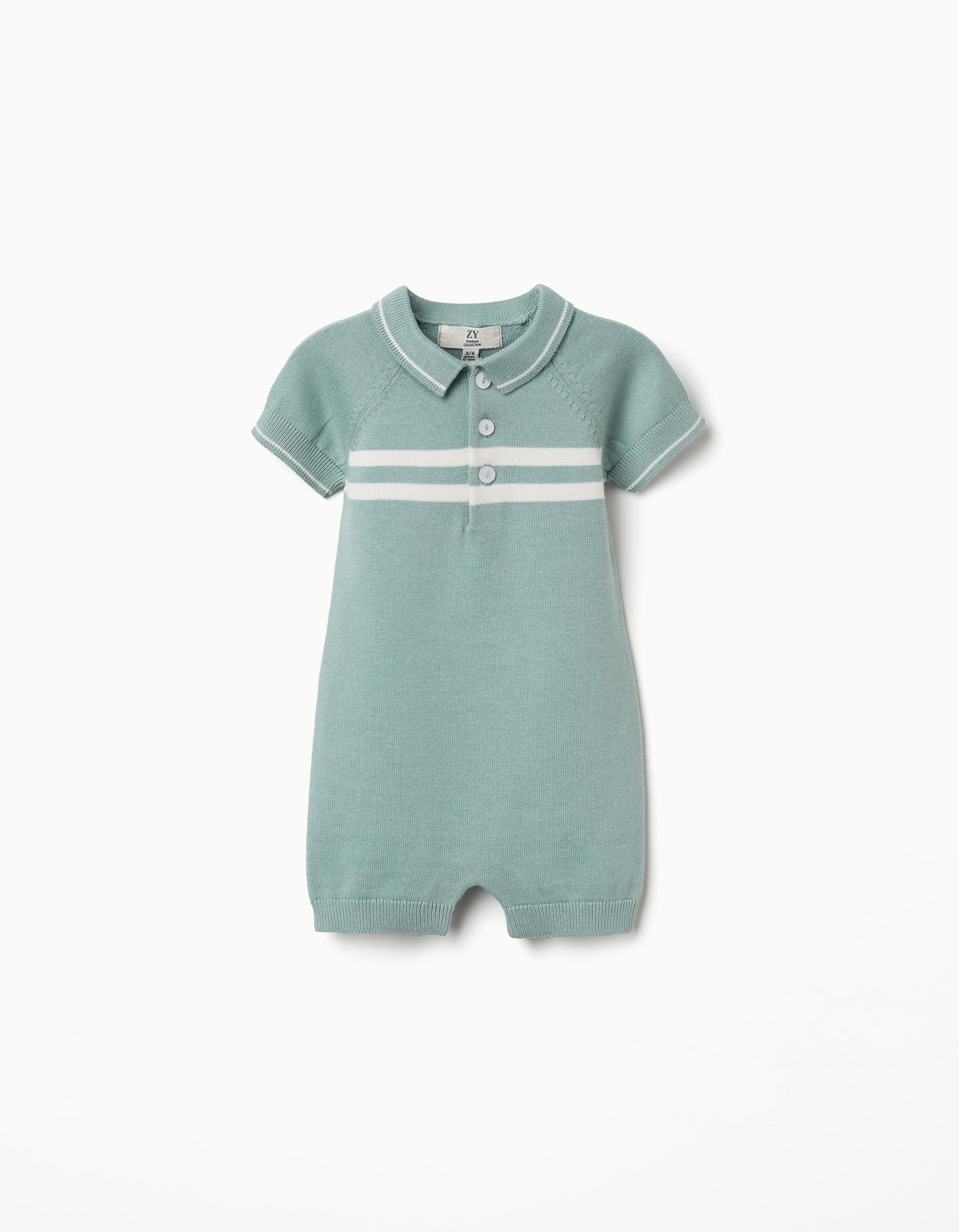Combishort en maille à rayures, ZIPPY