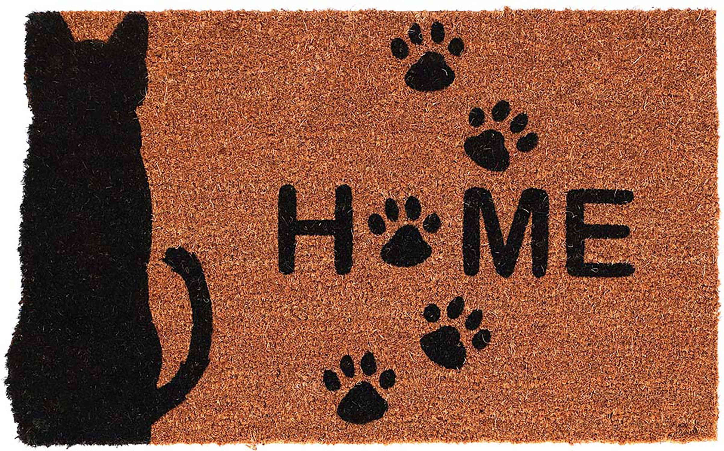Paillasson en fibres de coco motif animal Welcome Chat, BEST FOR BOOTS