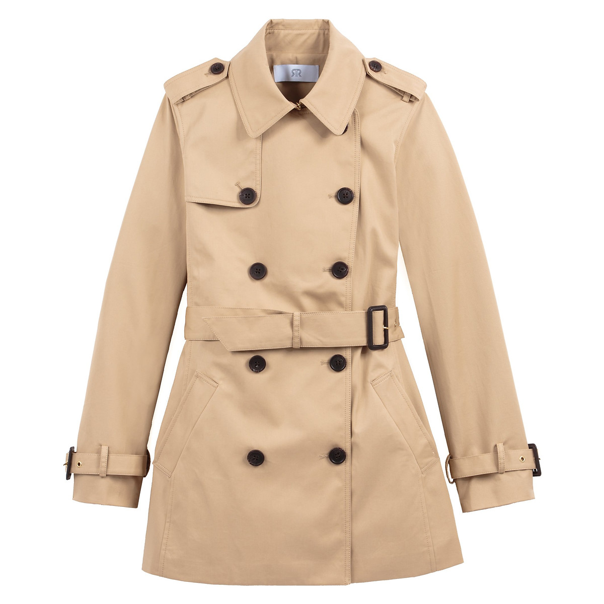 Mid-season mid-length trench coat in cotton La Redoute Collections | La ...
