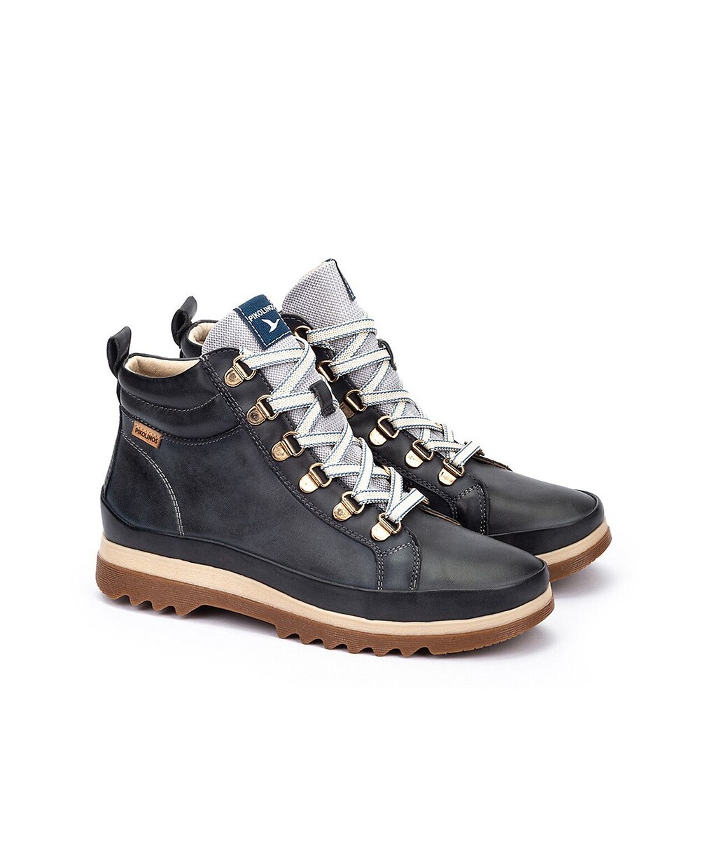 Pikolinos Botas de piel con cordones, VIGO