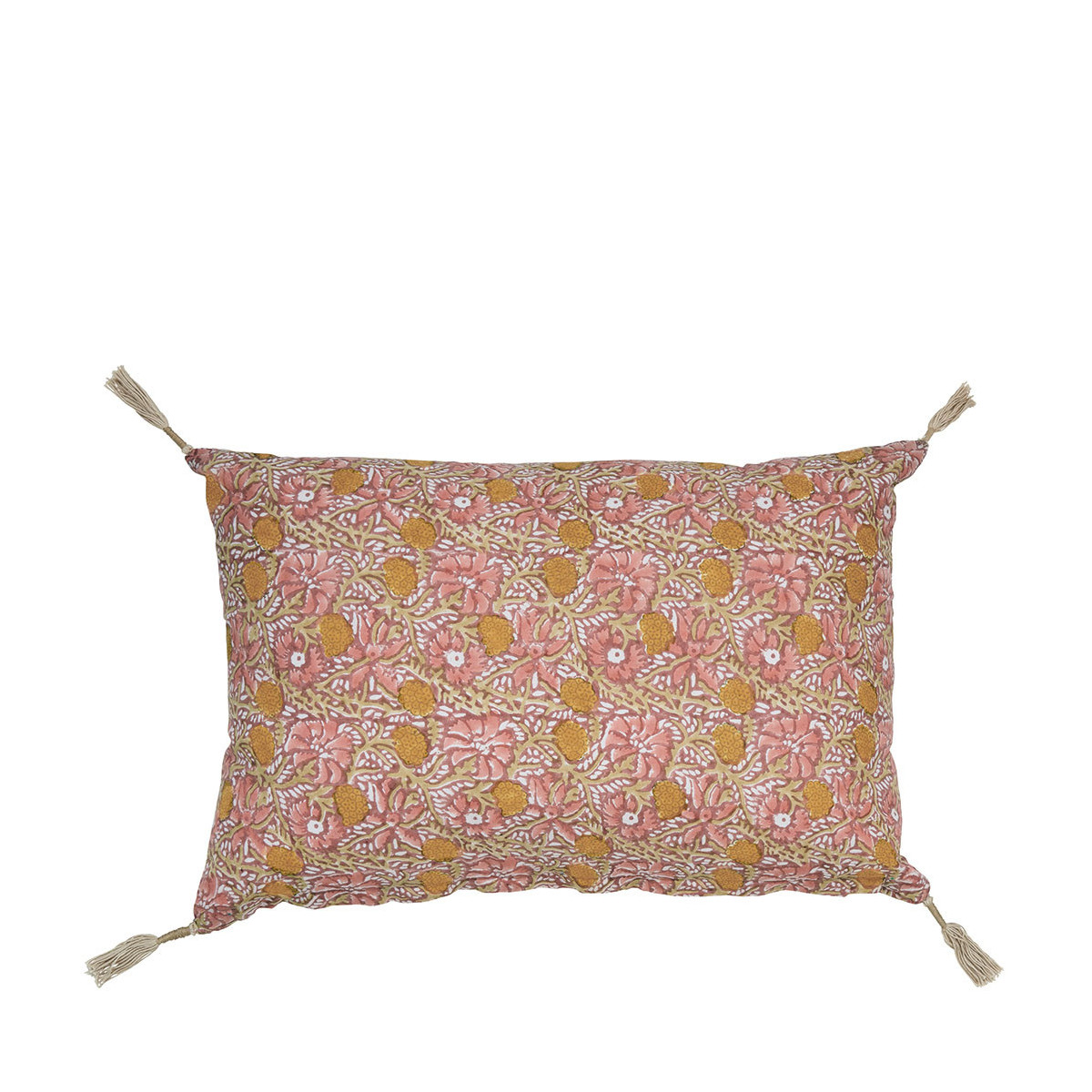 Housse de coussin 60x40 coton, BLANC D’IVOIRE