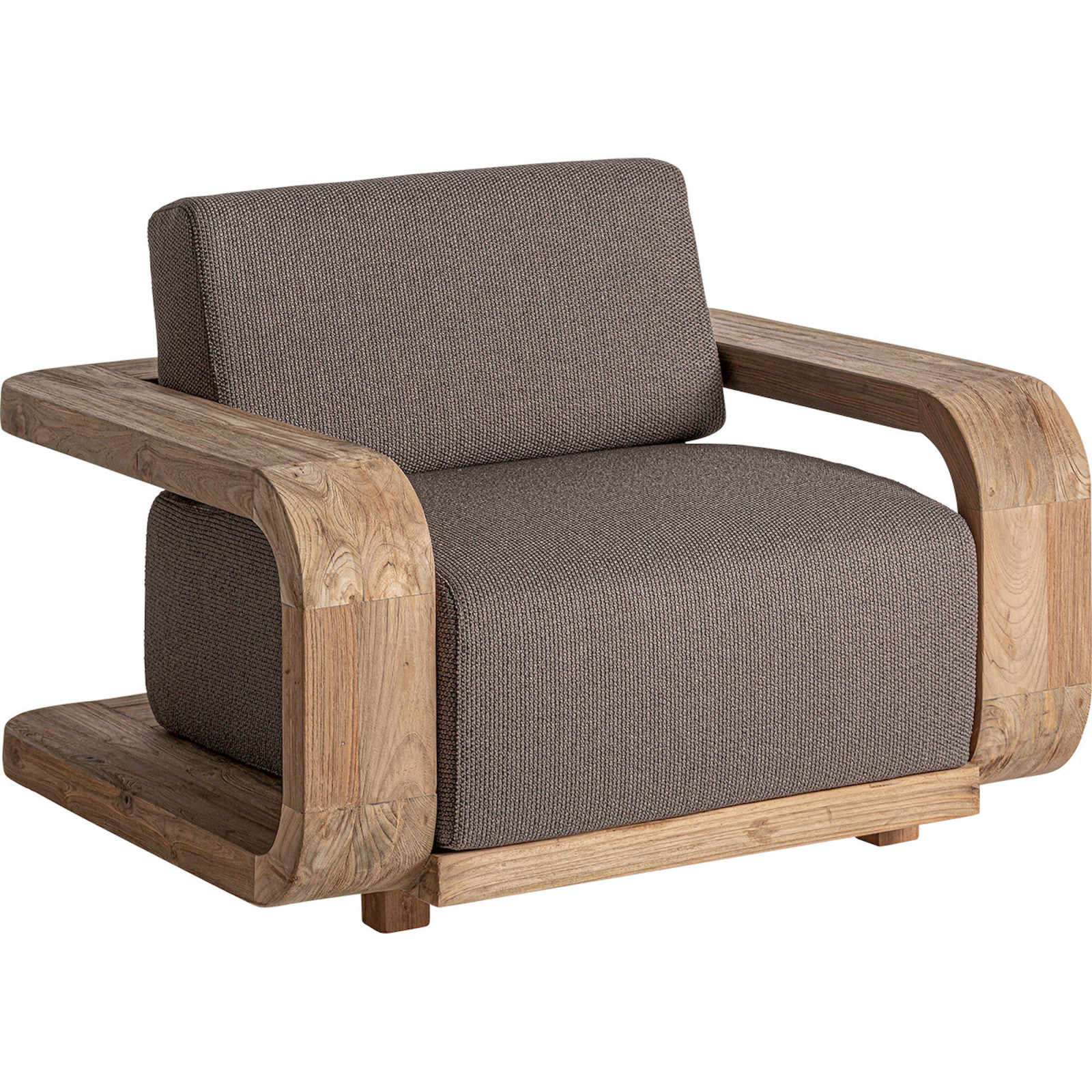 Fauteuil colonial en teck recyclé, RECOLLECTION