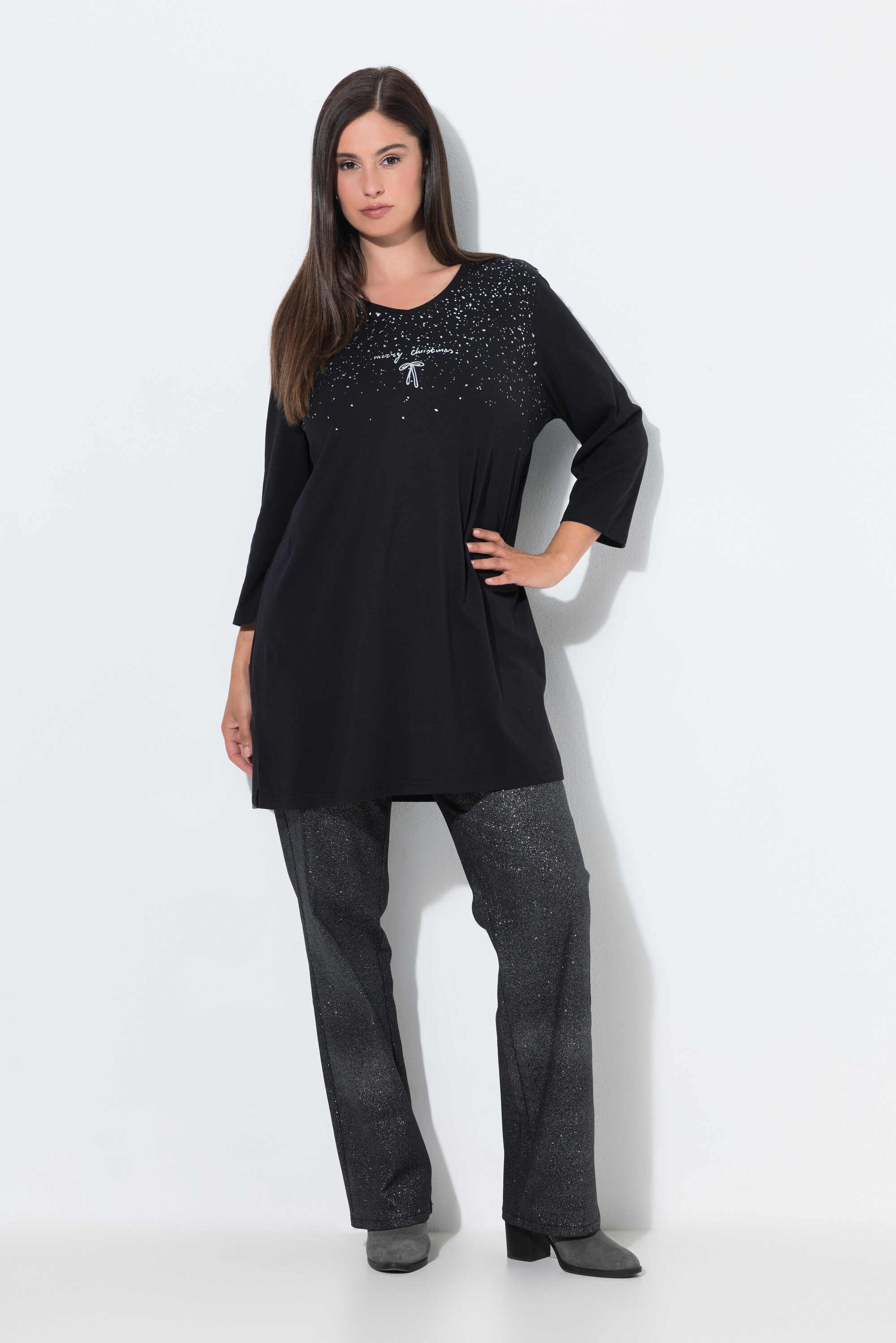 T-shirt avec imprimé scintillant, ULLA POPKEN