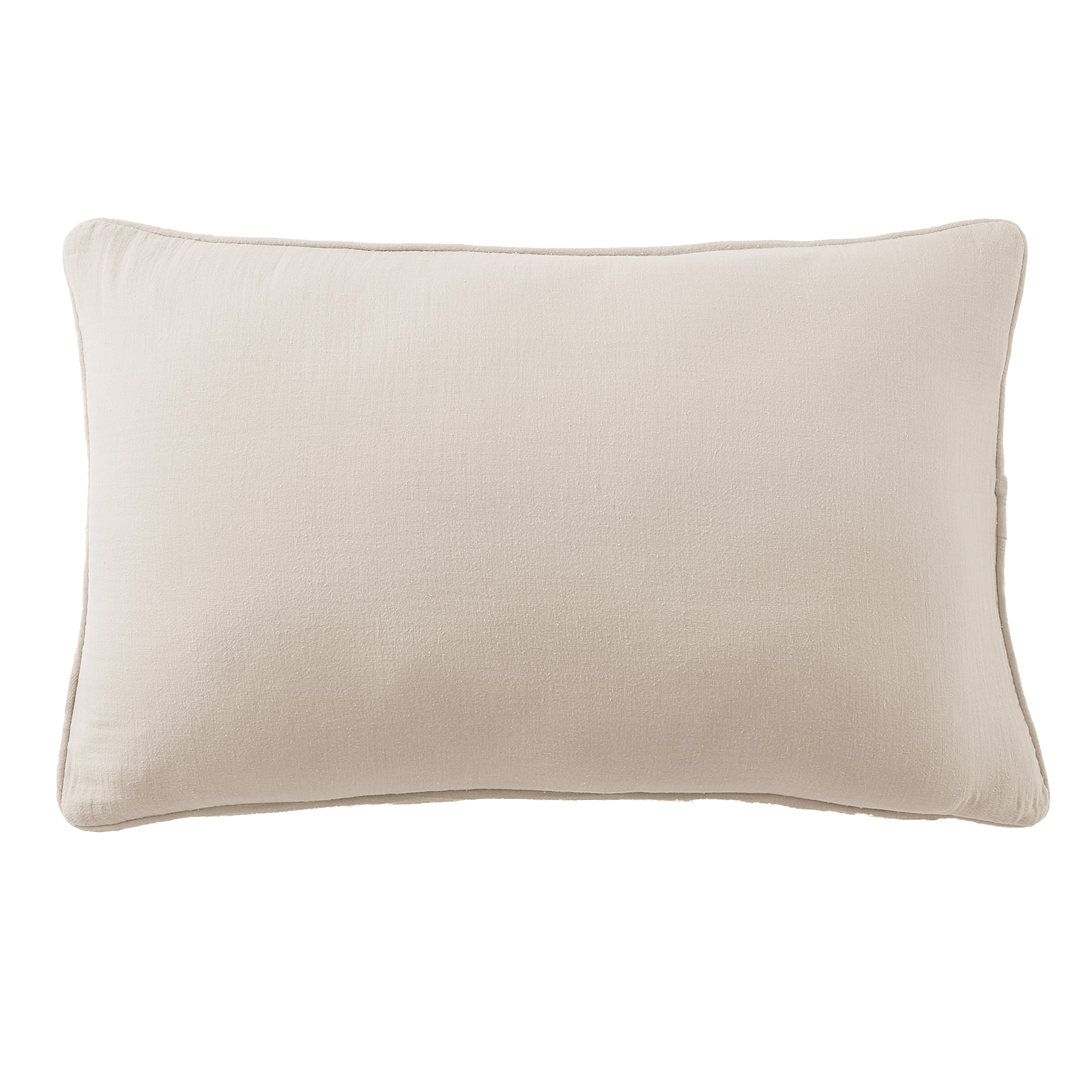 Coussin rectangulaire déhoussable 40x60 cm Gaze de Coton Terra Naturel, EDEN