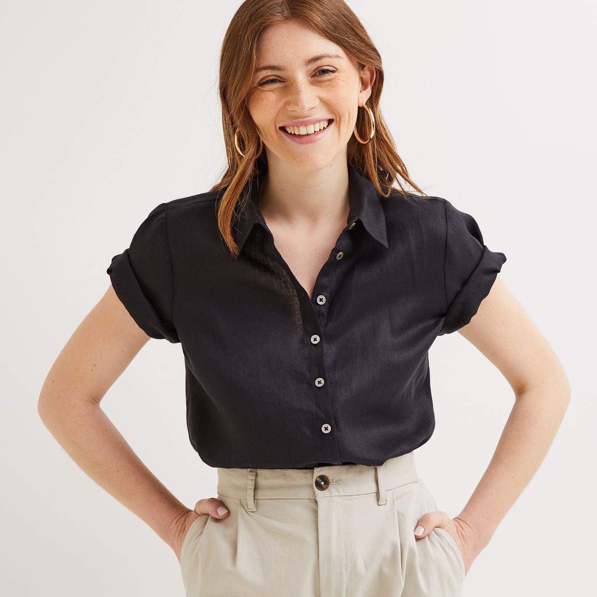 La redoute chemisier femme manche courte sales