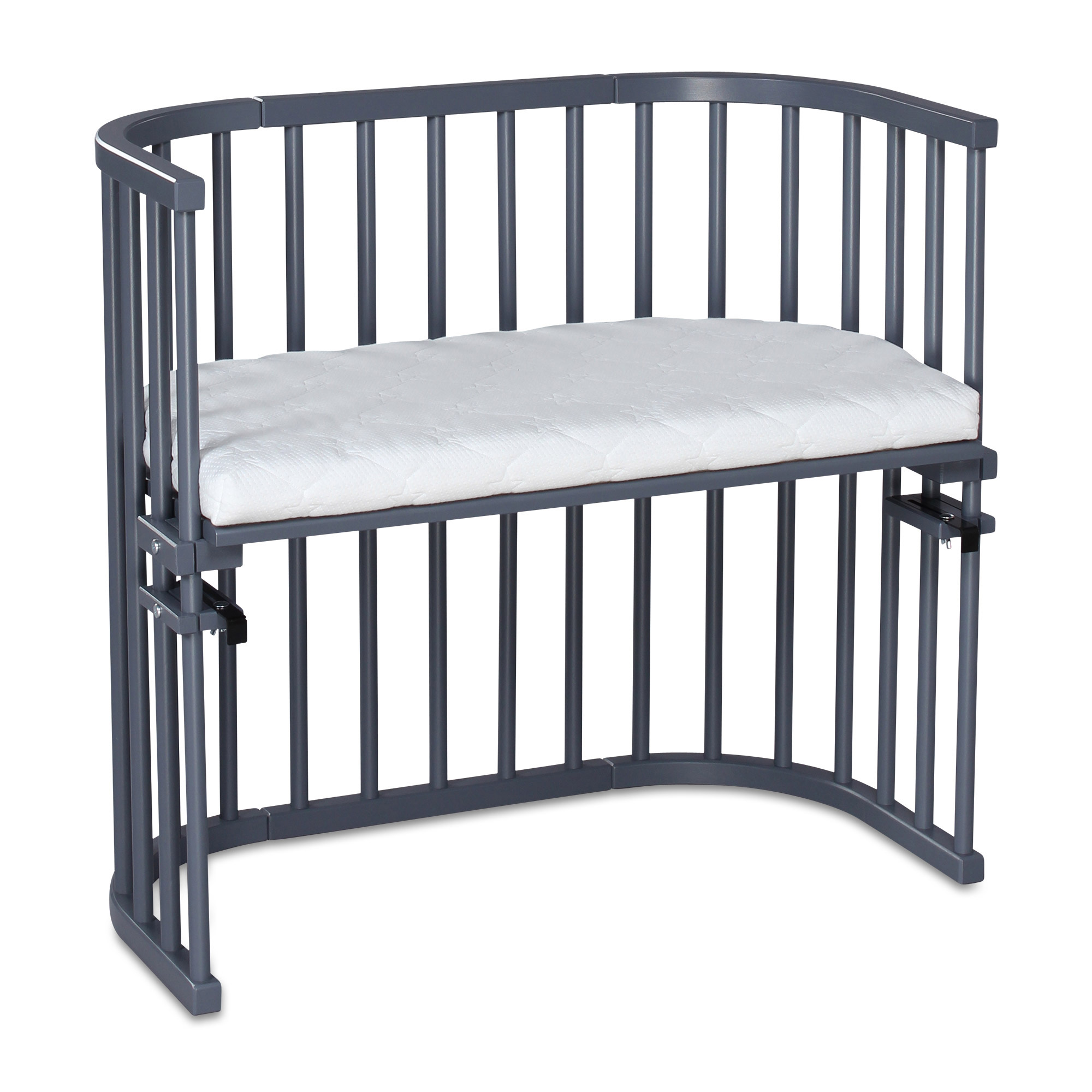 Lit berceau Cododo avec matelas - BabyBay Original Gris, BABYBAY