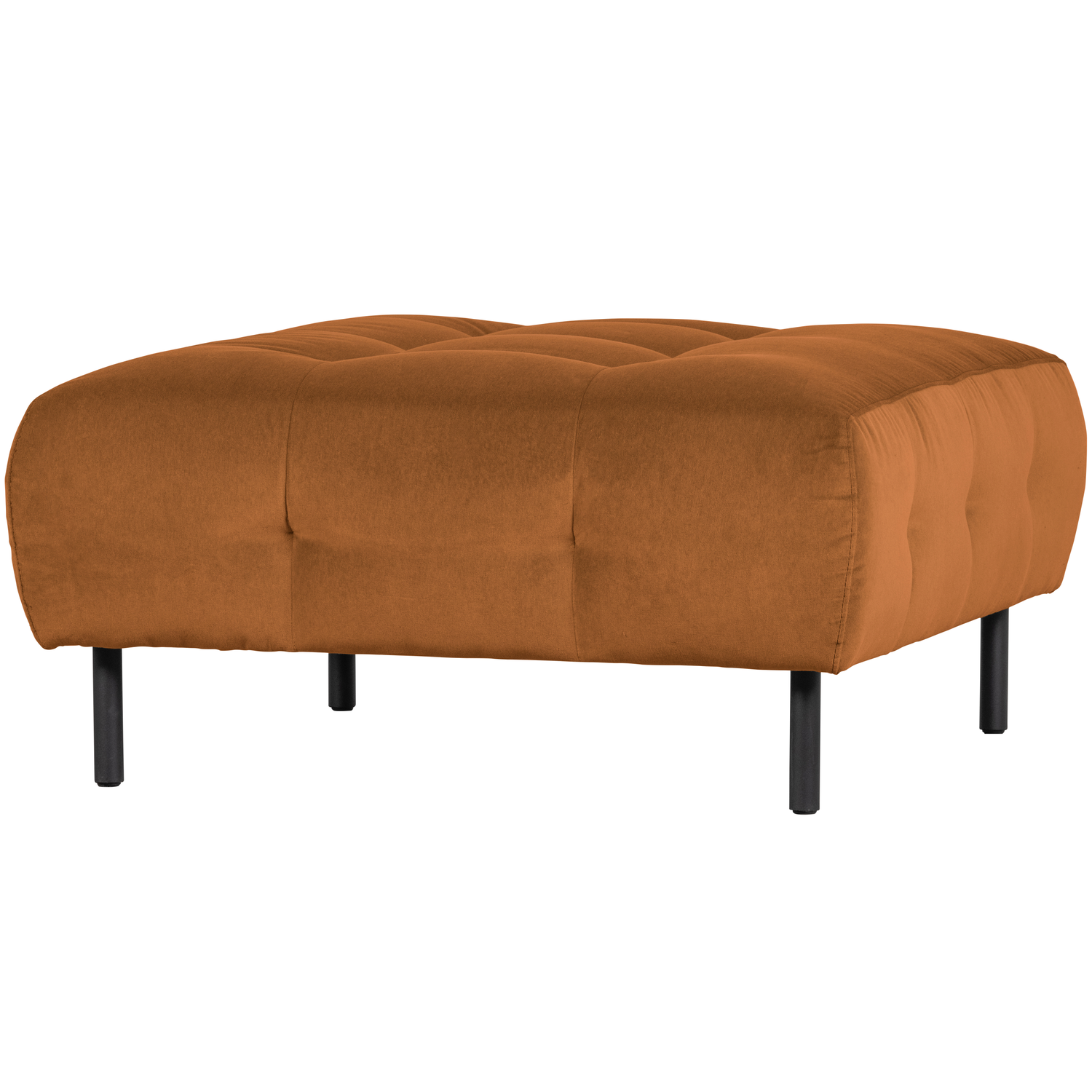 Pouf en velours LLOYD, WOOOD