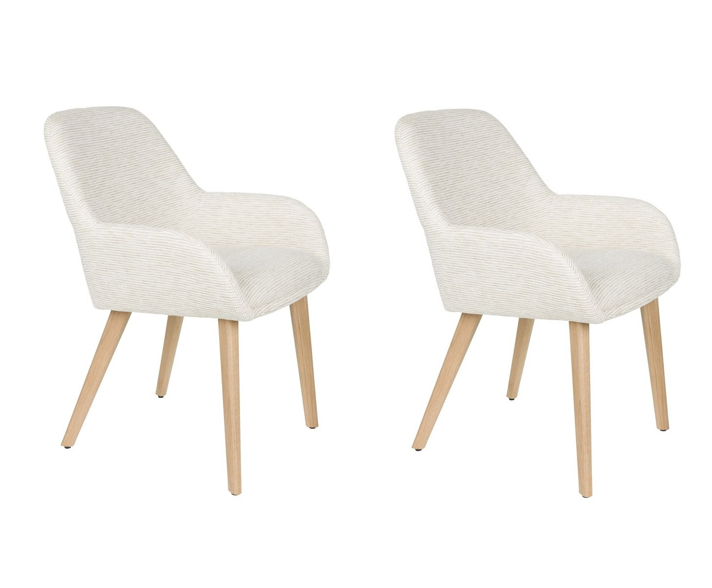 Chaise design en tissu (lot de 2), BOITE A DESIGN