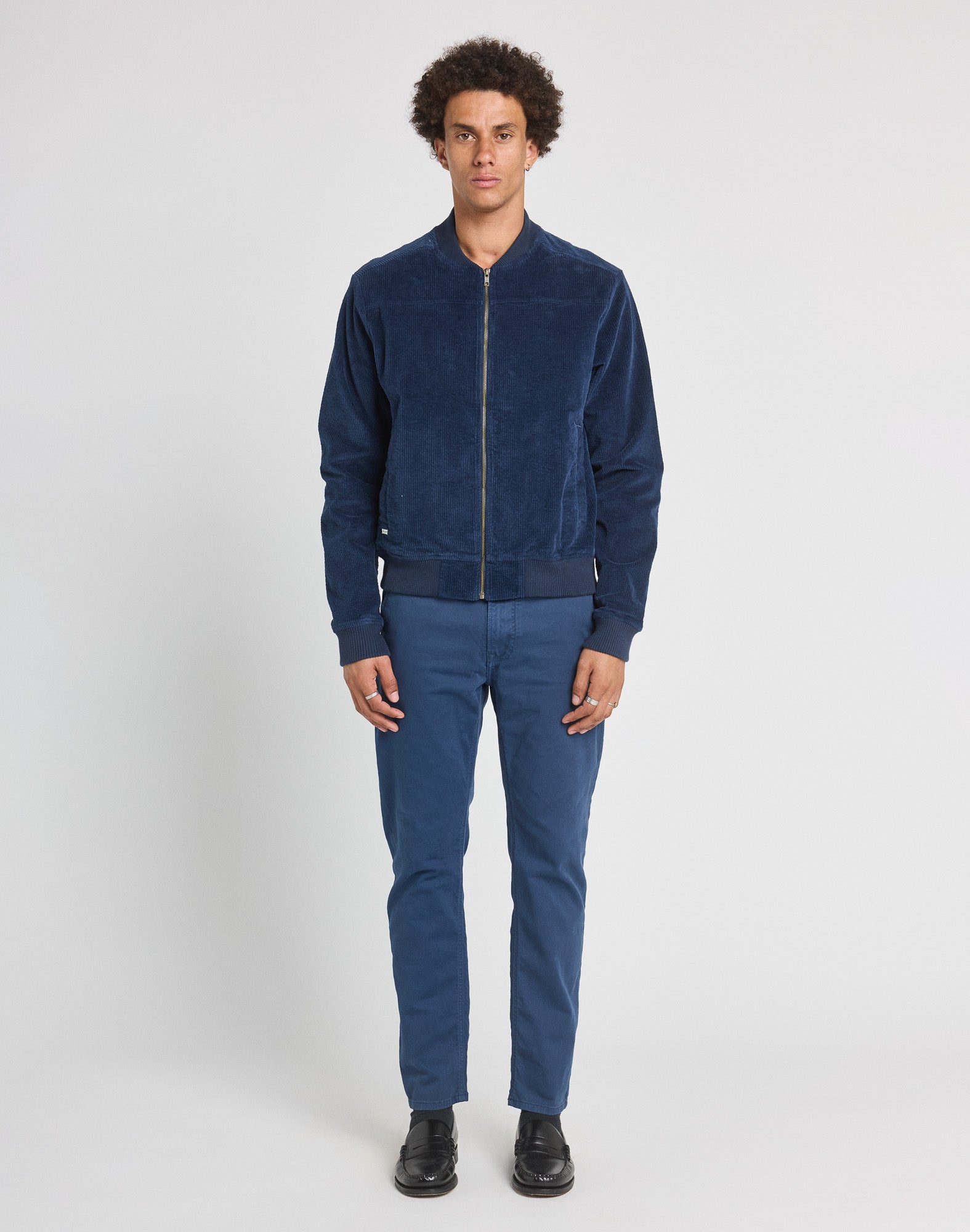 VESTE VELOURS NAVY, PULLIN
