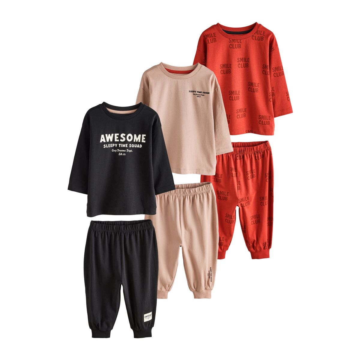 Pyjama jogging à manches longues, lot de 3, NEXT