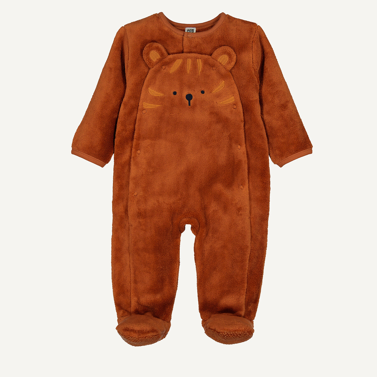 Overpyjama van fluweel fleece met beermotief
