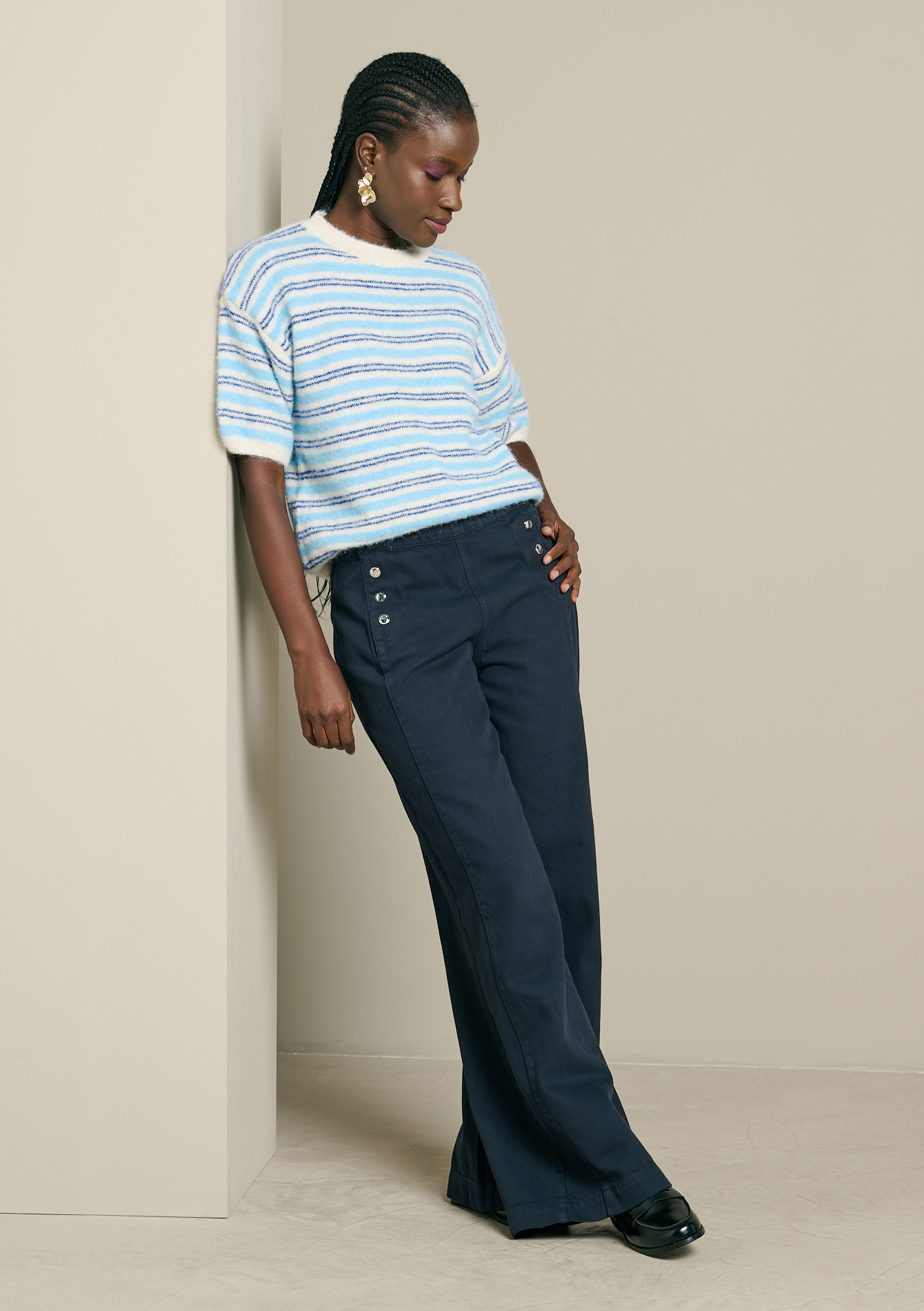 Pantalon large boutons, LOLALIZA