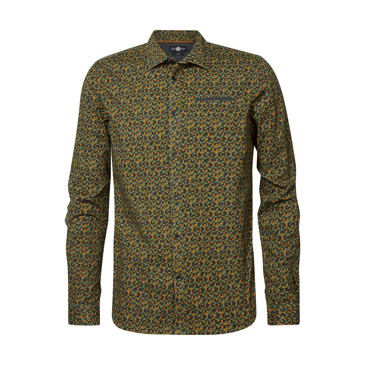 Printed Cotton Shirt with Long Sleeves