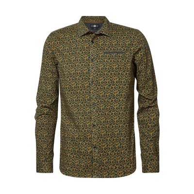 Printed Cotton Shirt with Long Sleeves PETROL INDUSTRIES