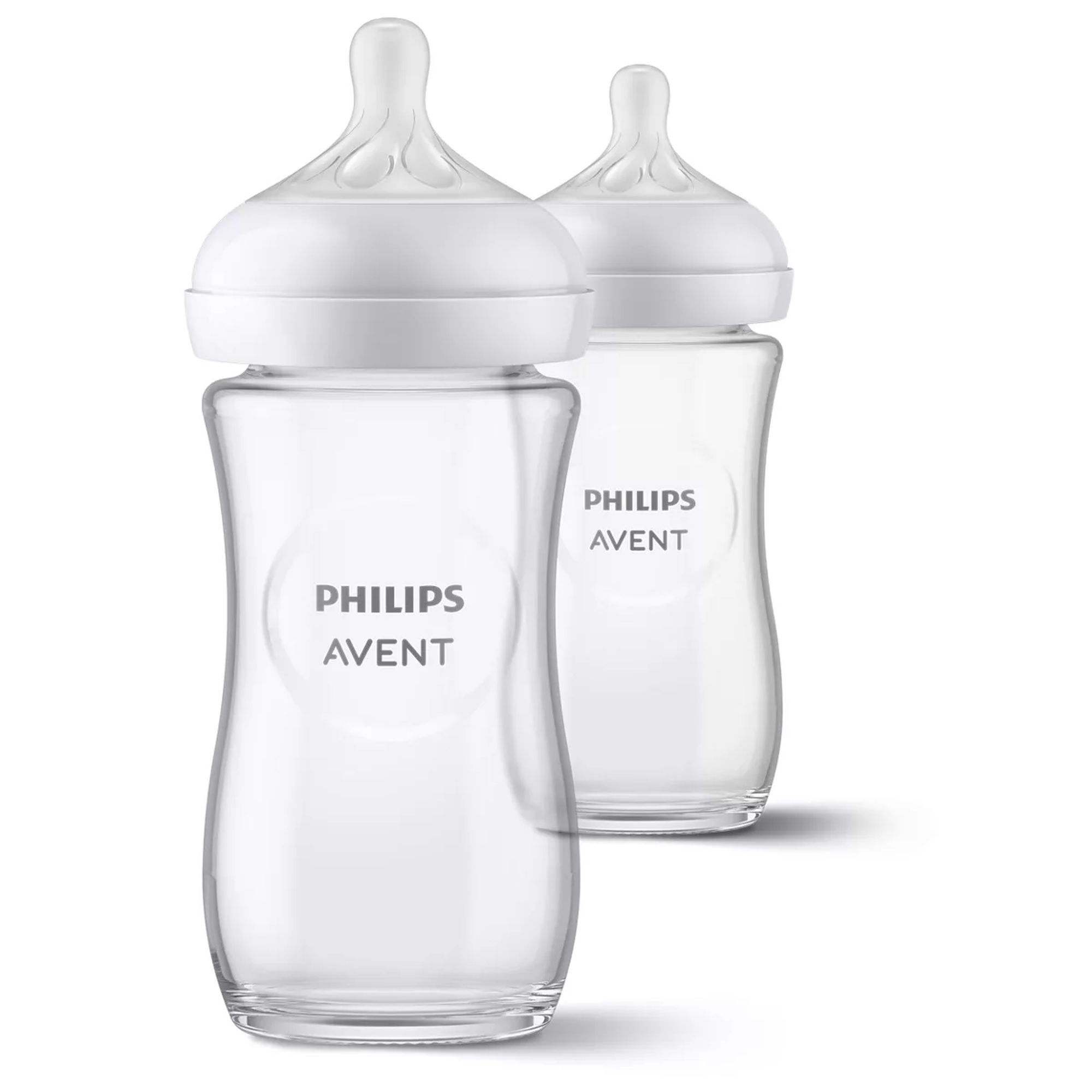 Lot de 2 biberons Natural verre, PHILIPS AVENT