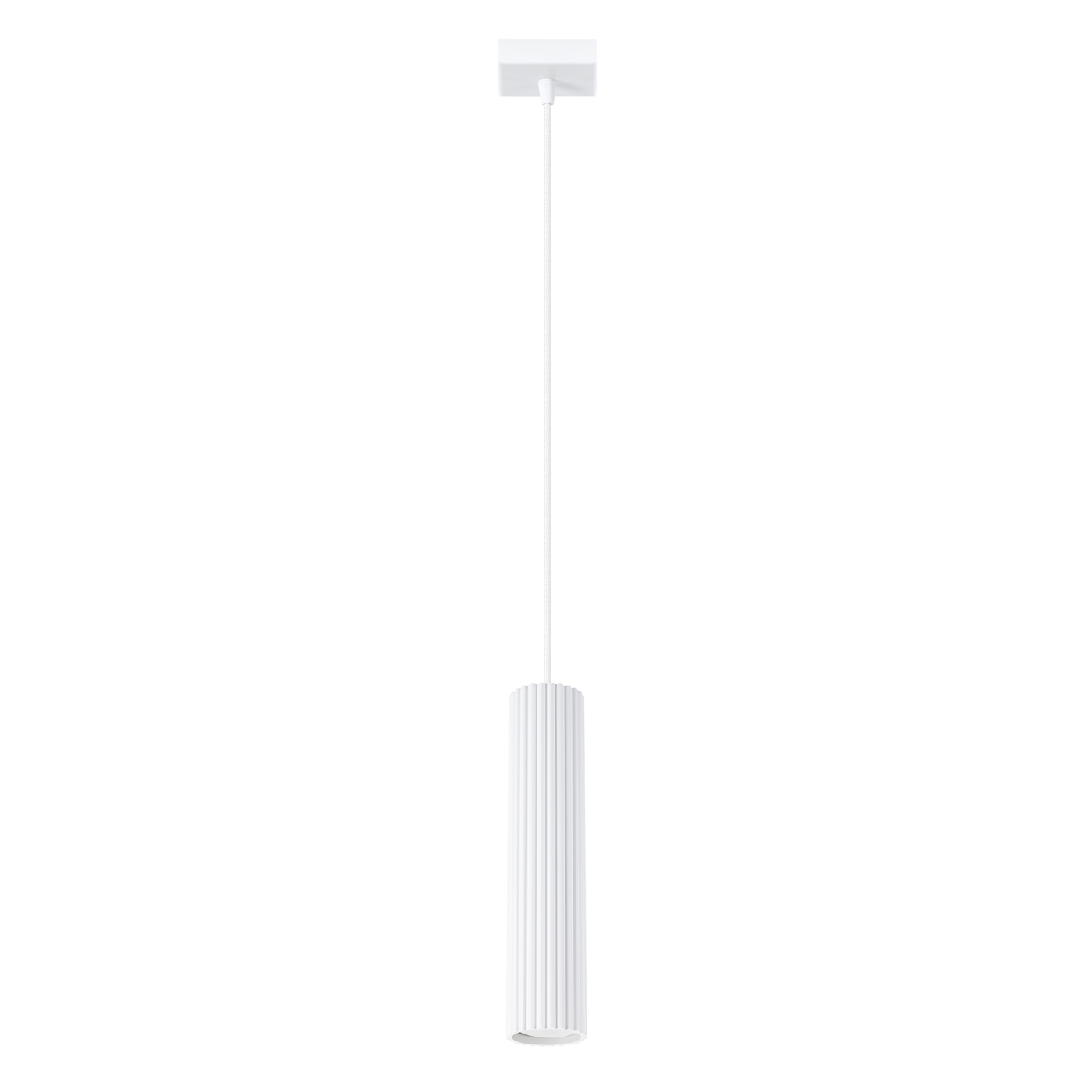 Suspension Aluminium Blanc GU10 1 Karbon, EDEN