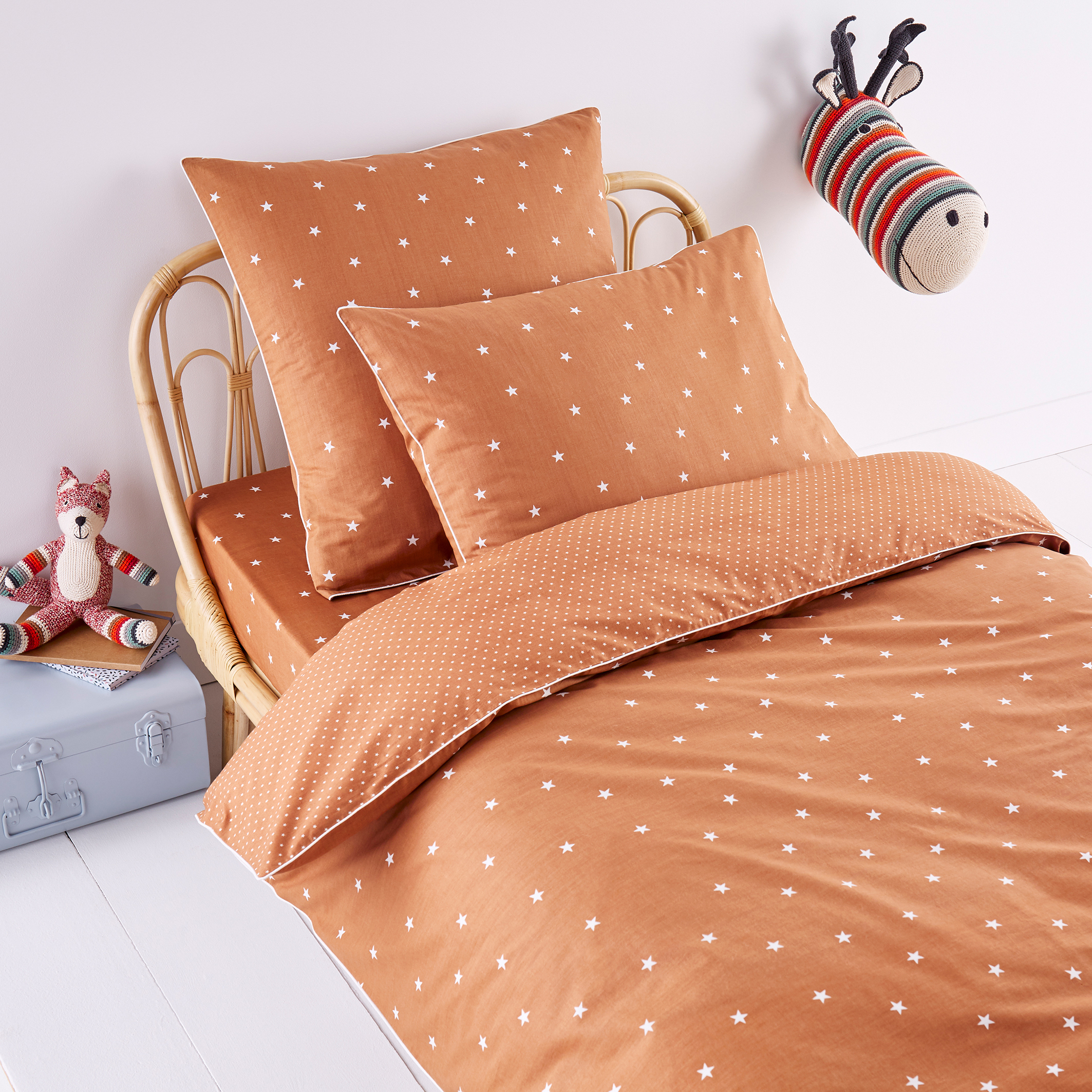 Stella Star 100 Cotton Percale 400, 100 Cotton Toddler Bed Duvet Cover