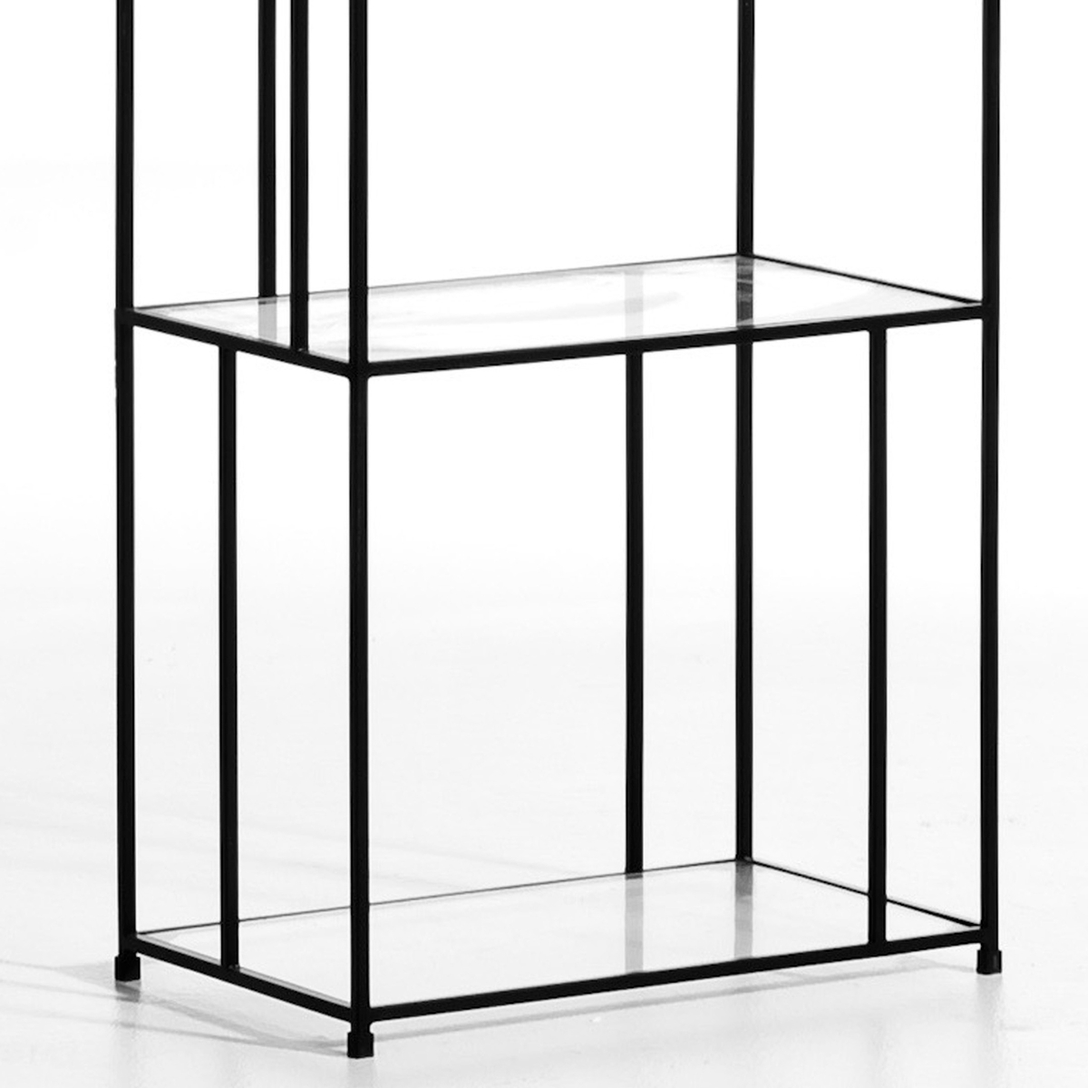 Product photograph of Parallel Metal Glass Bookcase from La Redoute UK