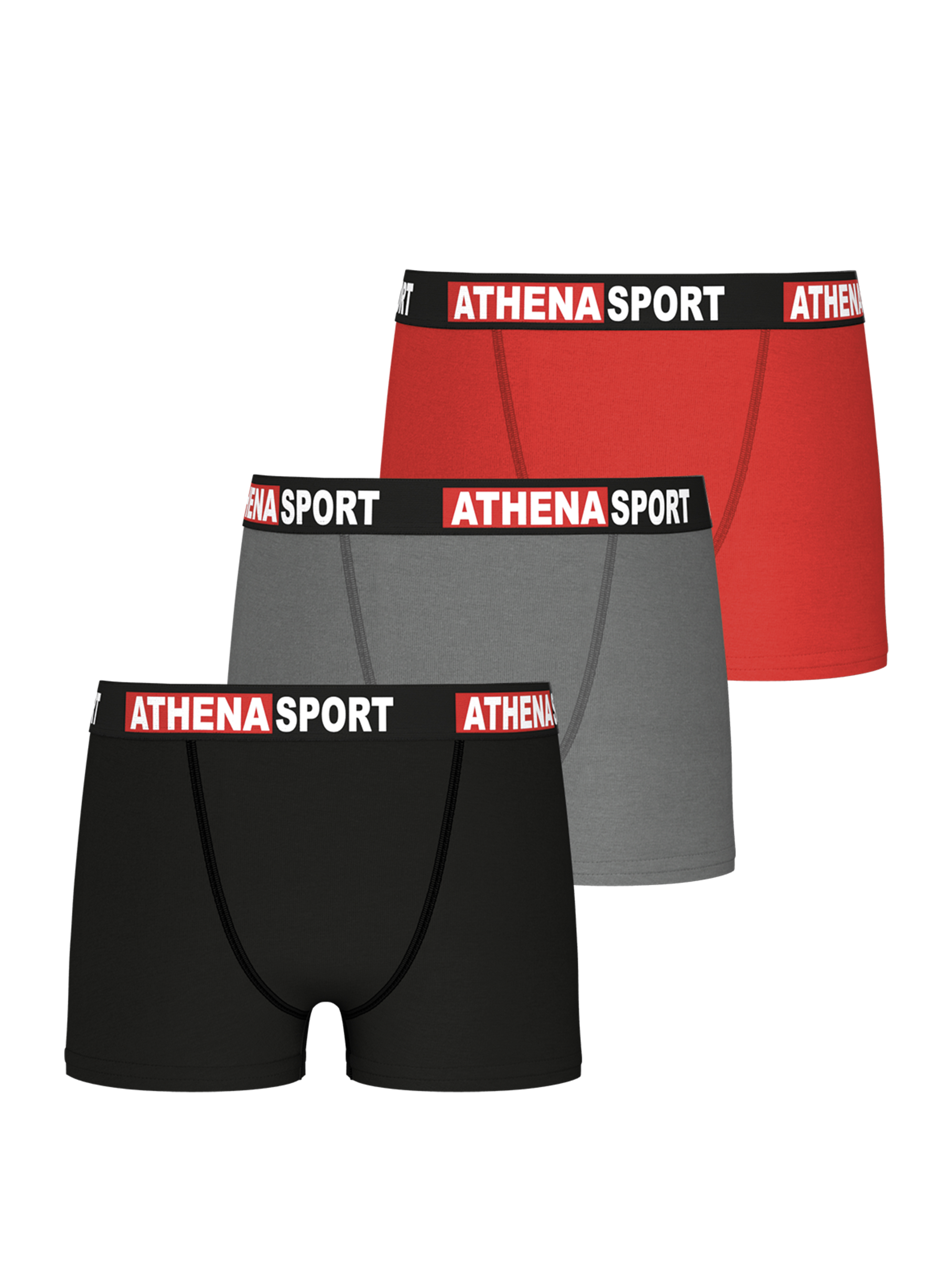 Boxers, lot de 3, DAILY SPORT COTON, ATHENA