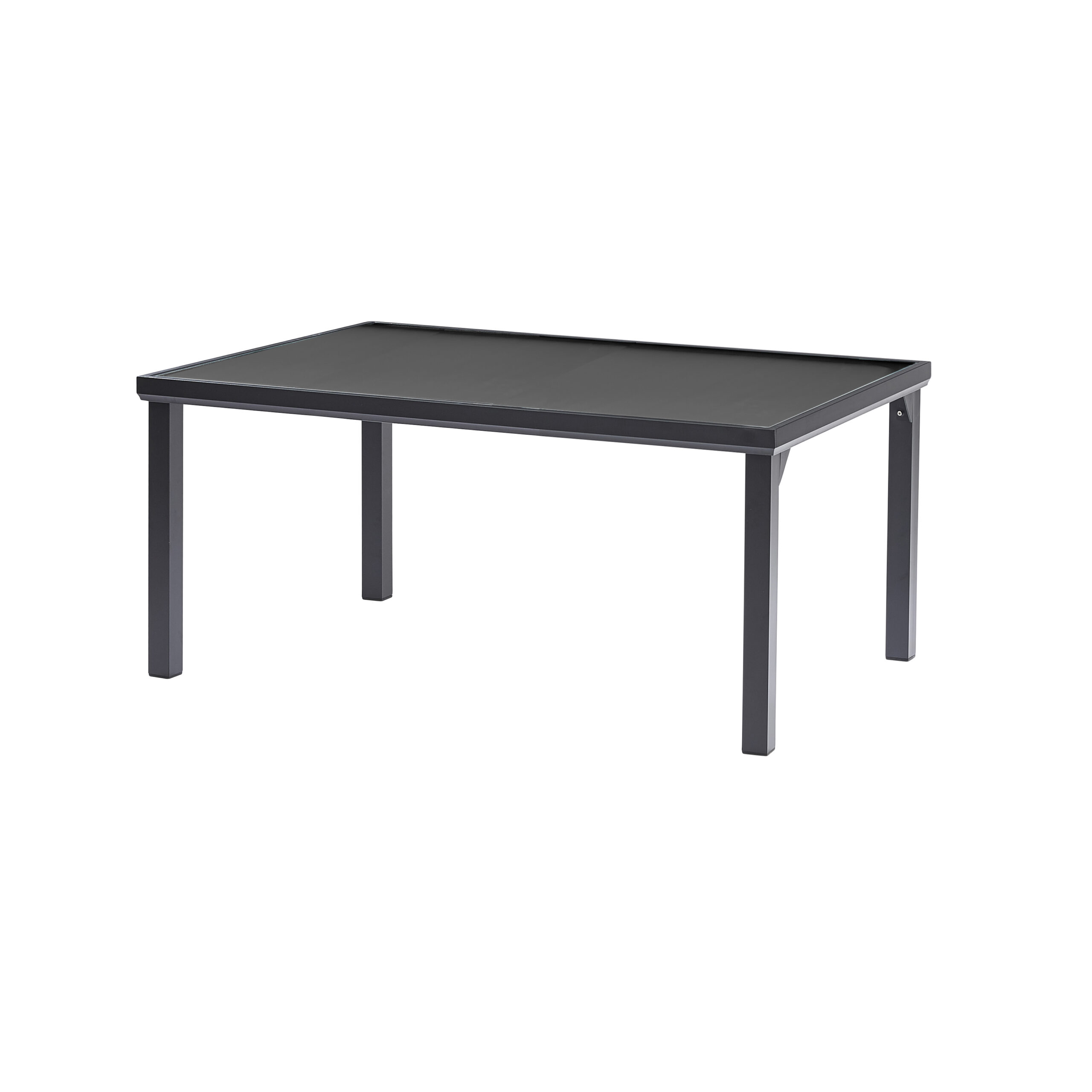 Table en aluminium, plateau verre opaque EDITION, WILSA GARDEN