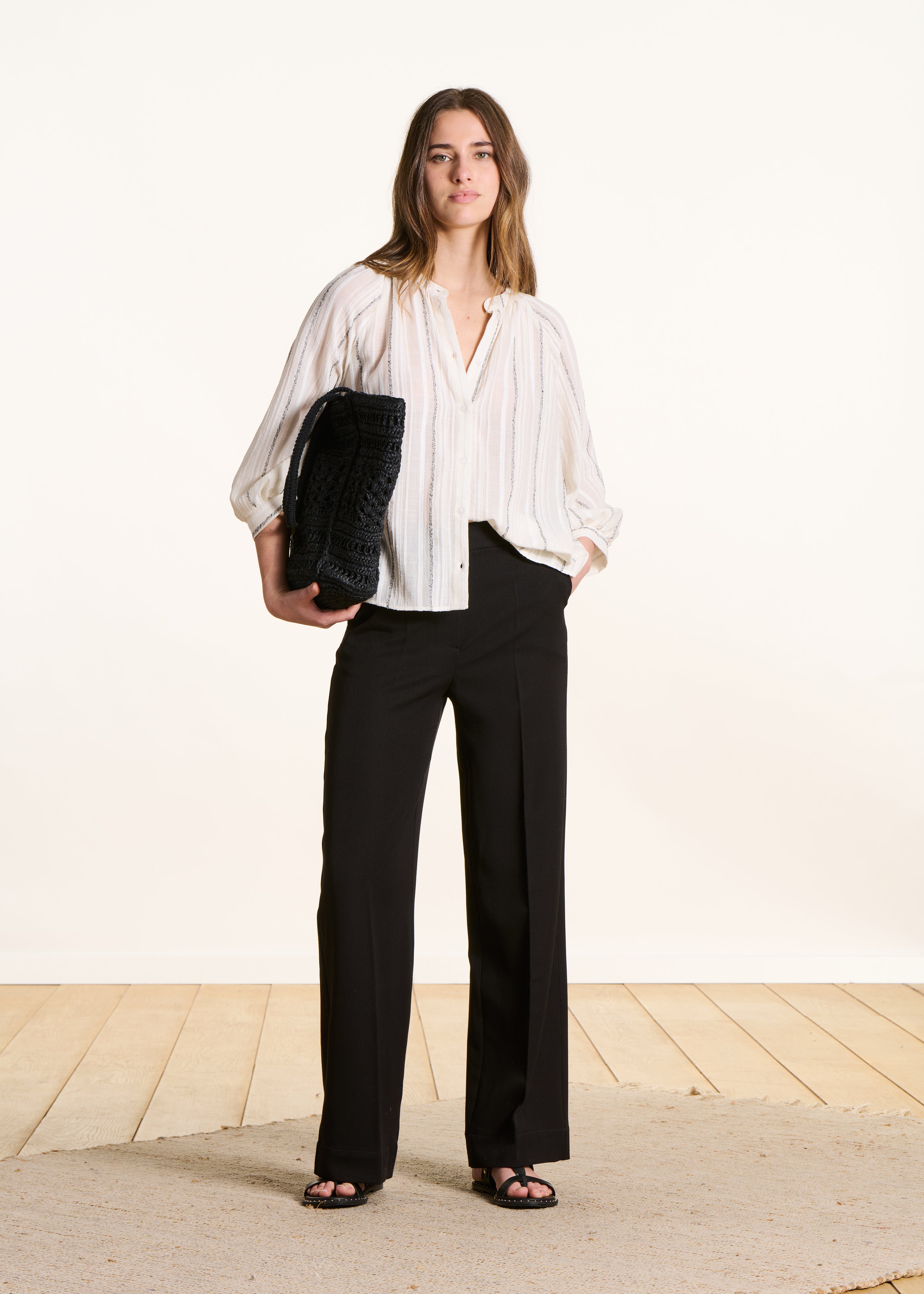 Pantalon uni droit, LA FEE MARABOUTEE