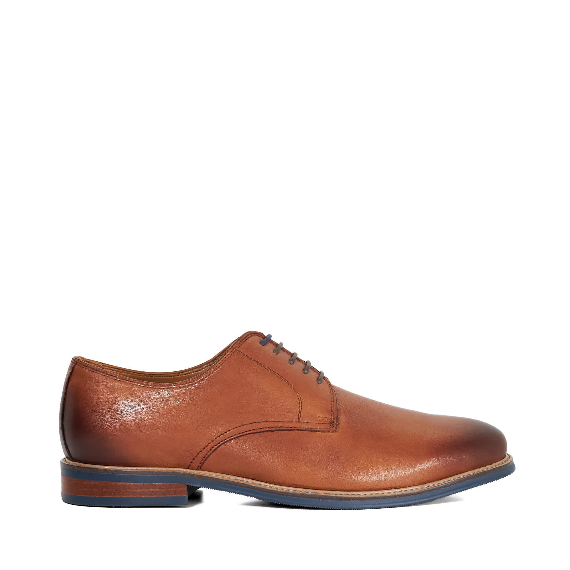 Gibson en cuir à coupe large - STANLEYY Wide Fit, DUNE LONDON
