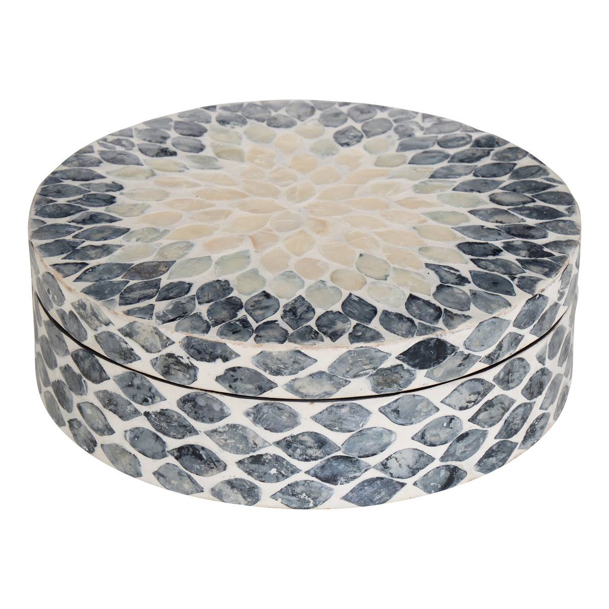 Boîte décorative D25,5cm nacrée e SHEILA, ATMOSPHERA