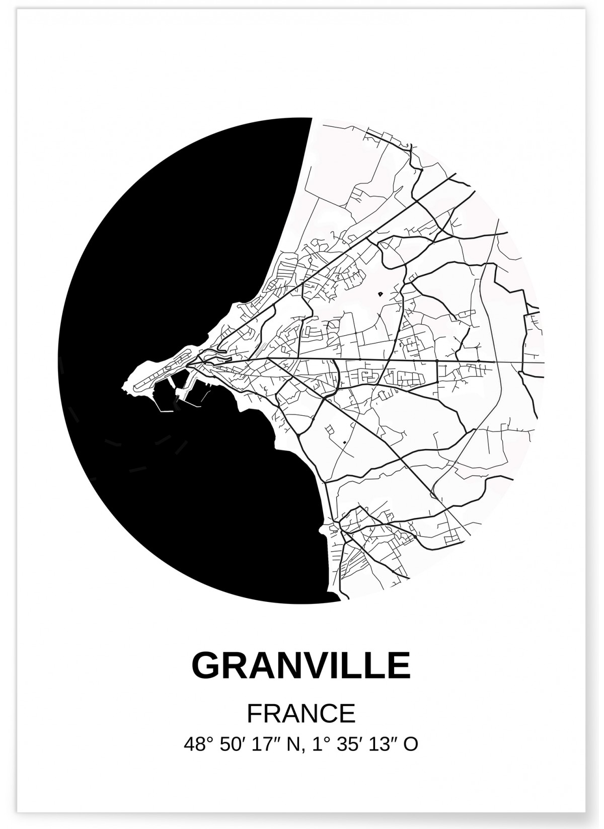 Affiche Carte Granville, L'AFFICHERIE