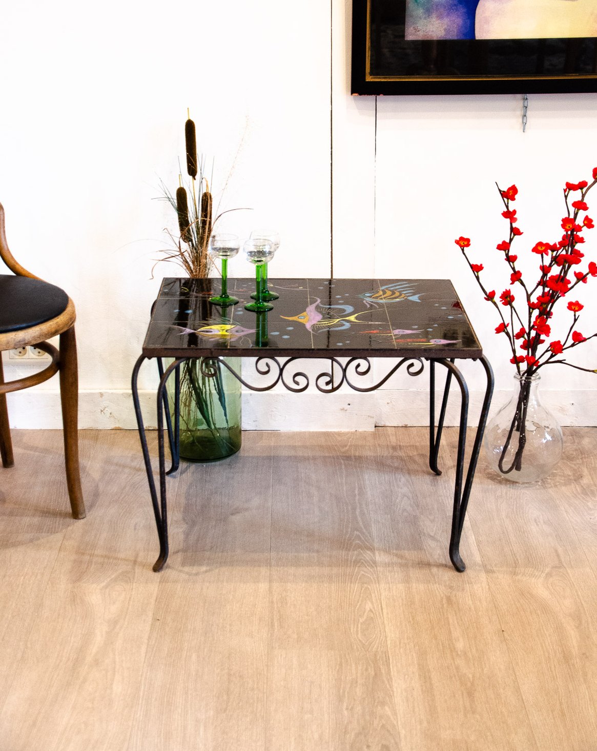 Table basse en céramique Vallauris Donna N°991 - Bon état, DEBONGOUT